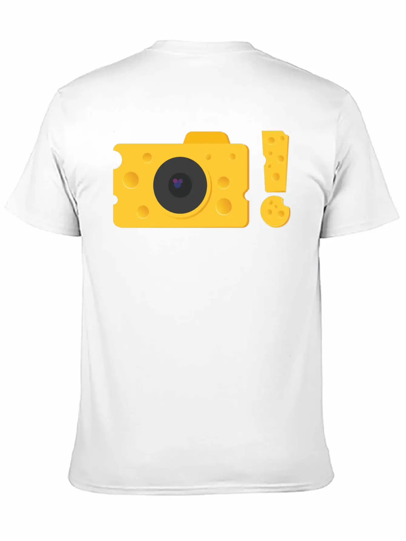 A Piece Of Cheese Camera Breathable Graphic T-Shirt – Perfect For Casual Days