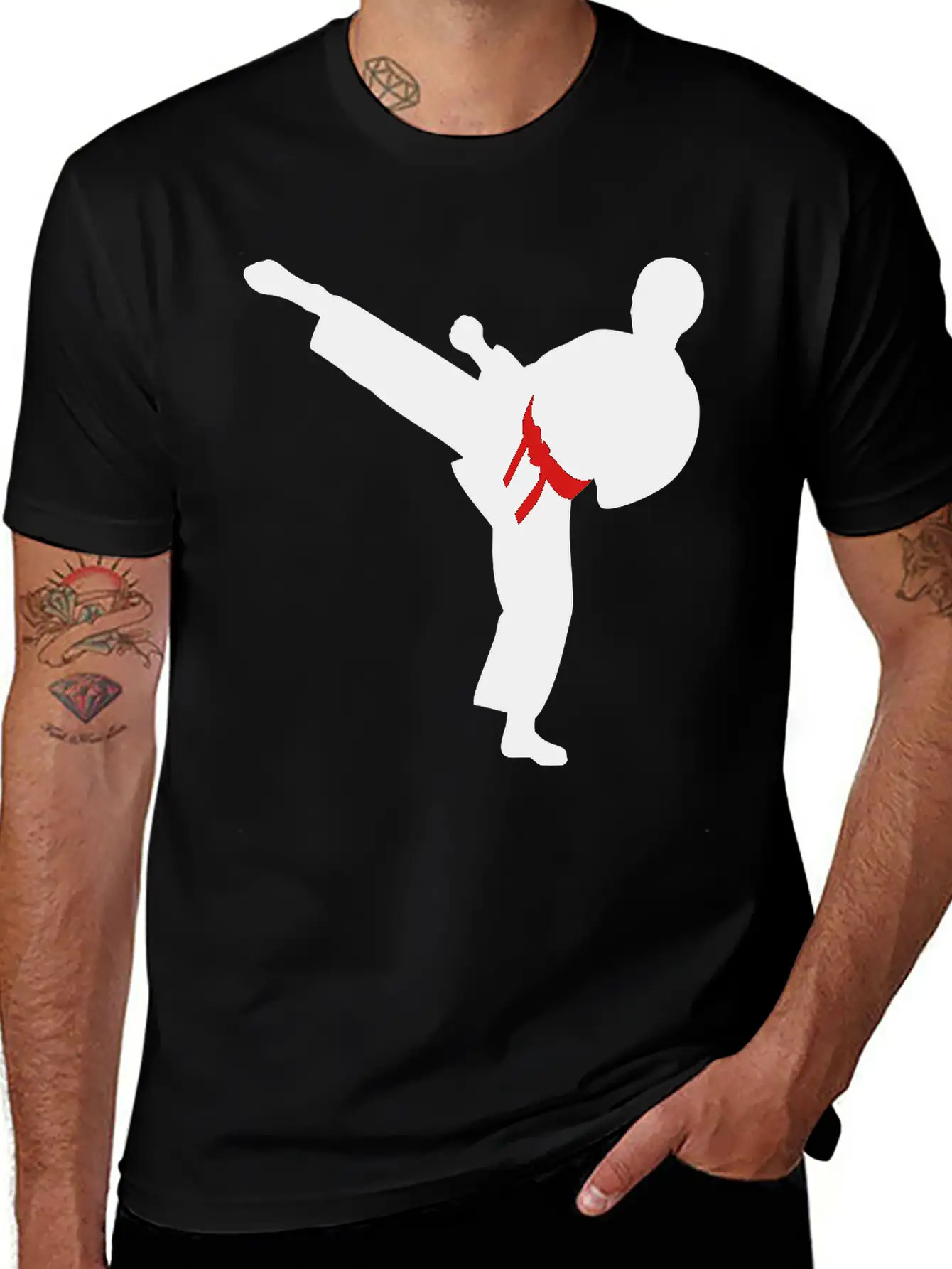 Adult Brown Cap With Silver Figure And Blu Belt Timeless Short Sleeve Tee – Comfy And Minimalist Design