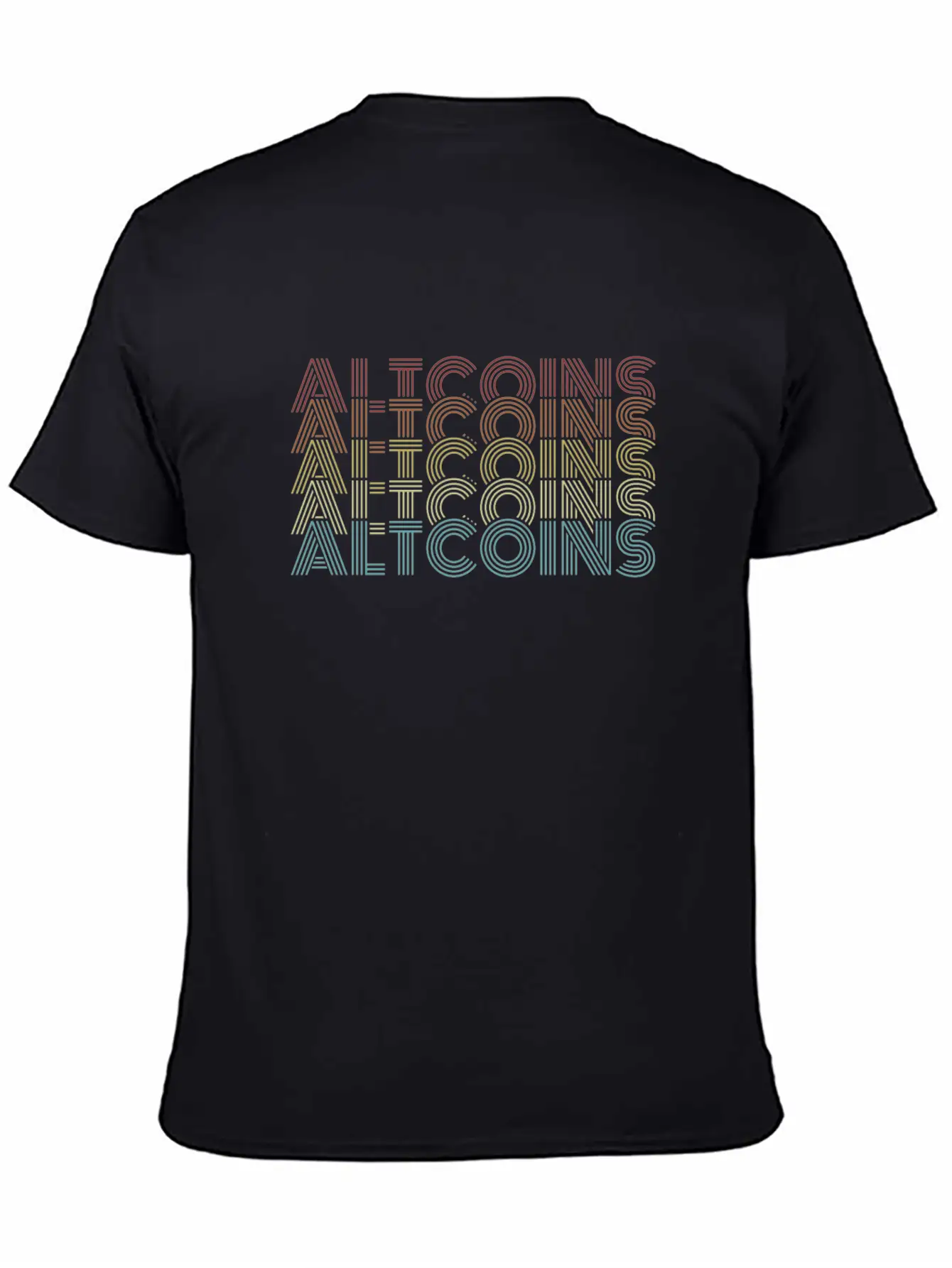 Altcoins Retro Text Blockchains Wallet Crypto Basic Graphic T-Shirt – Daily Comfort In Soft Cotton
