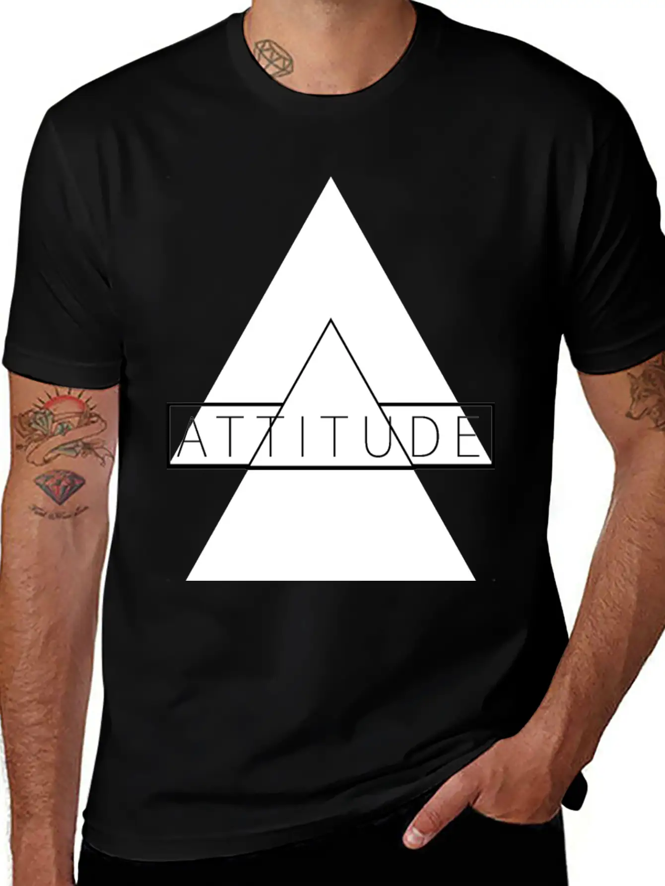 ATTITUDE HIGH, ATTITUDE UP, Personality T Shirt Breathable Graphic T-Shirt – Perfect For Casual Days
