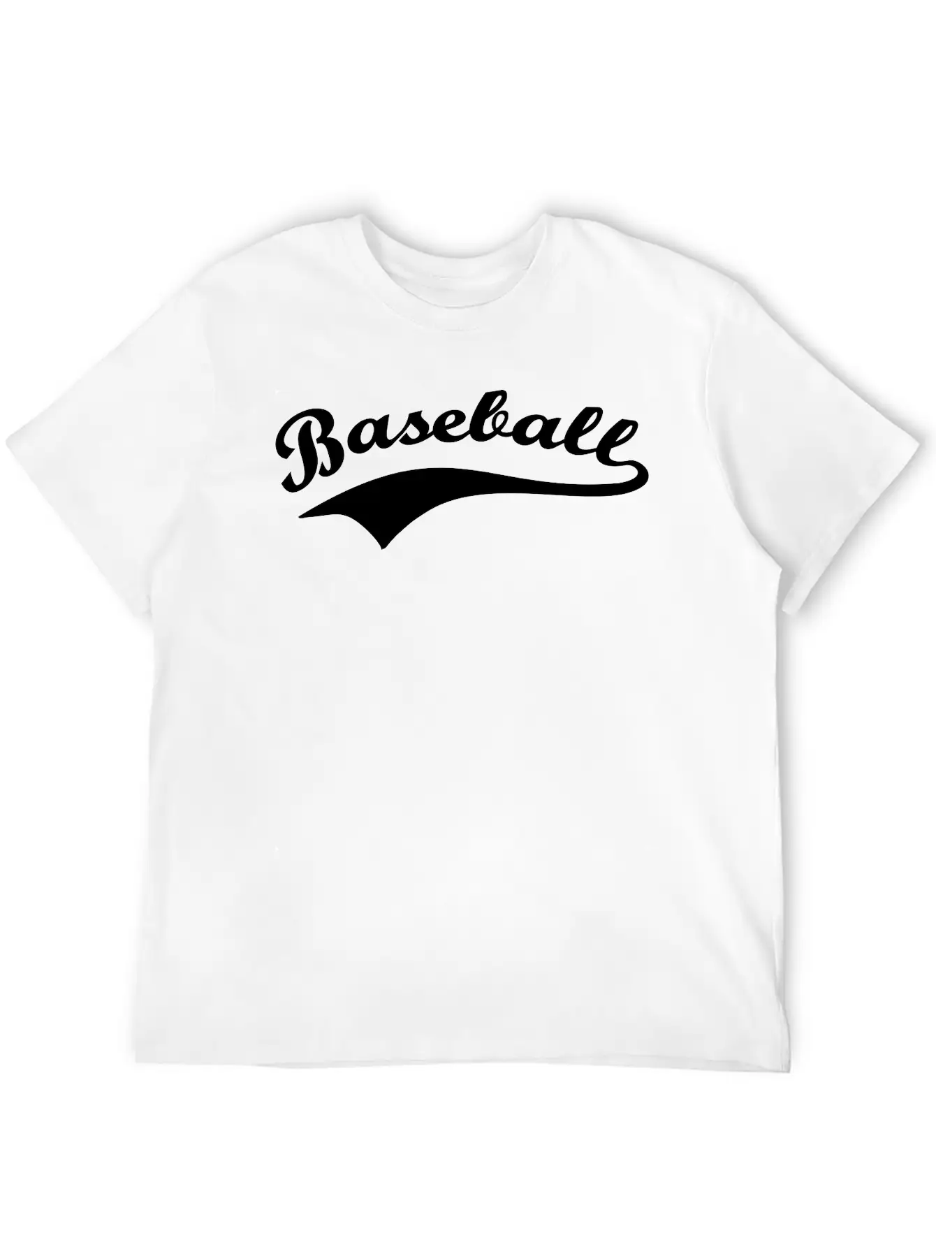 Baseball Lettering Basic Graphic T-Shirt – Daily Comfort In Soft Cotton