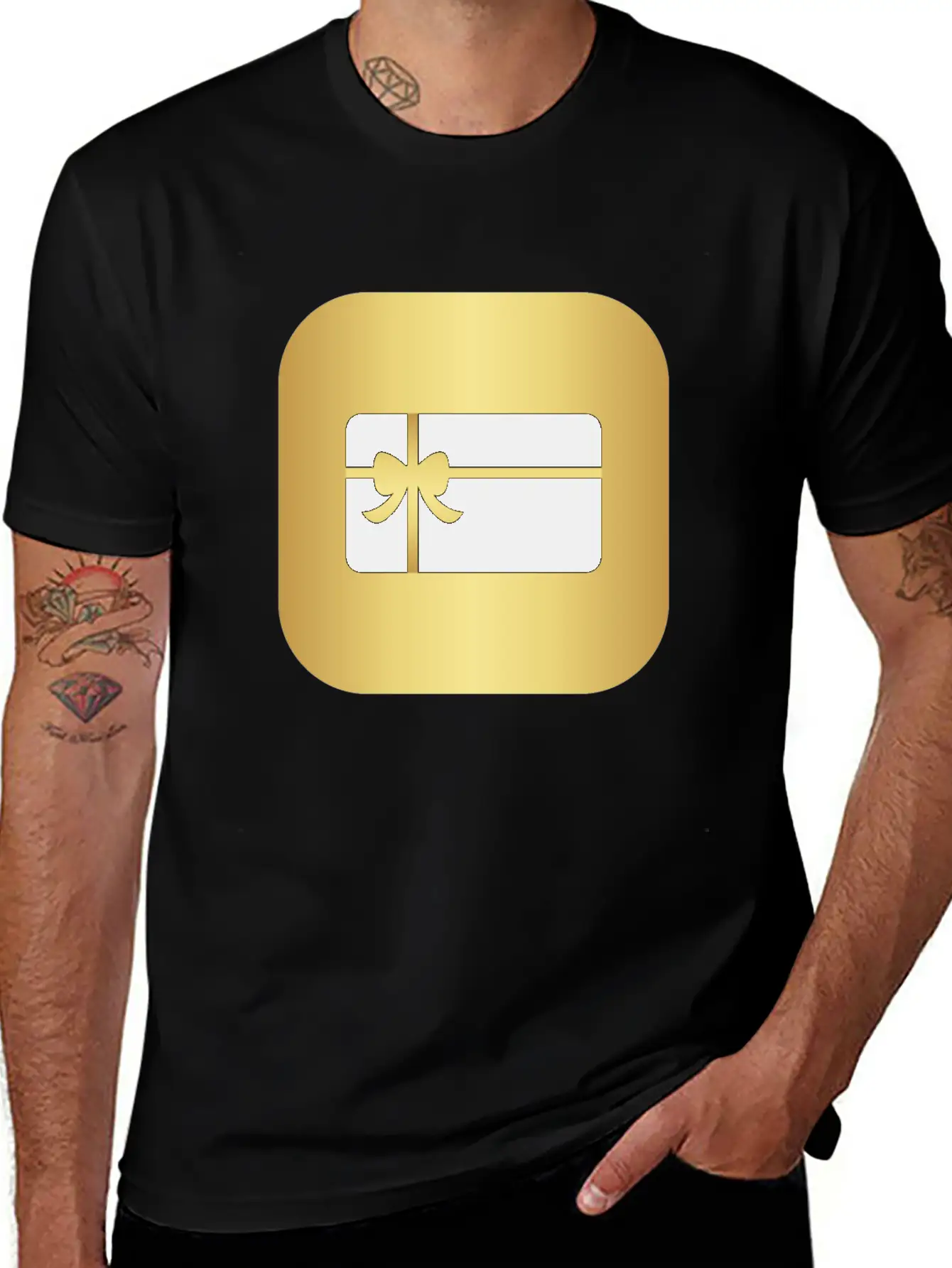 Carte De Vœux Dorée Breathable Graphic T-Shirt – Perfect For Casual Days