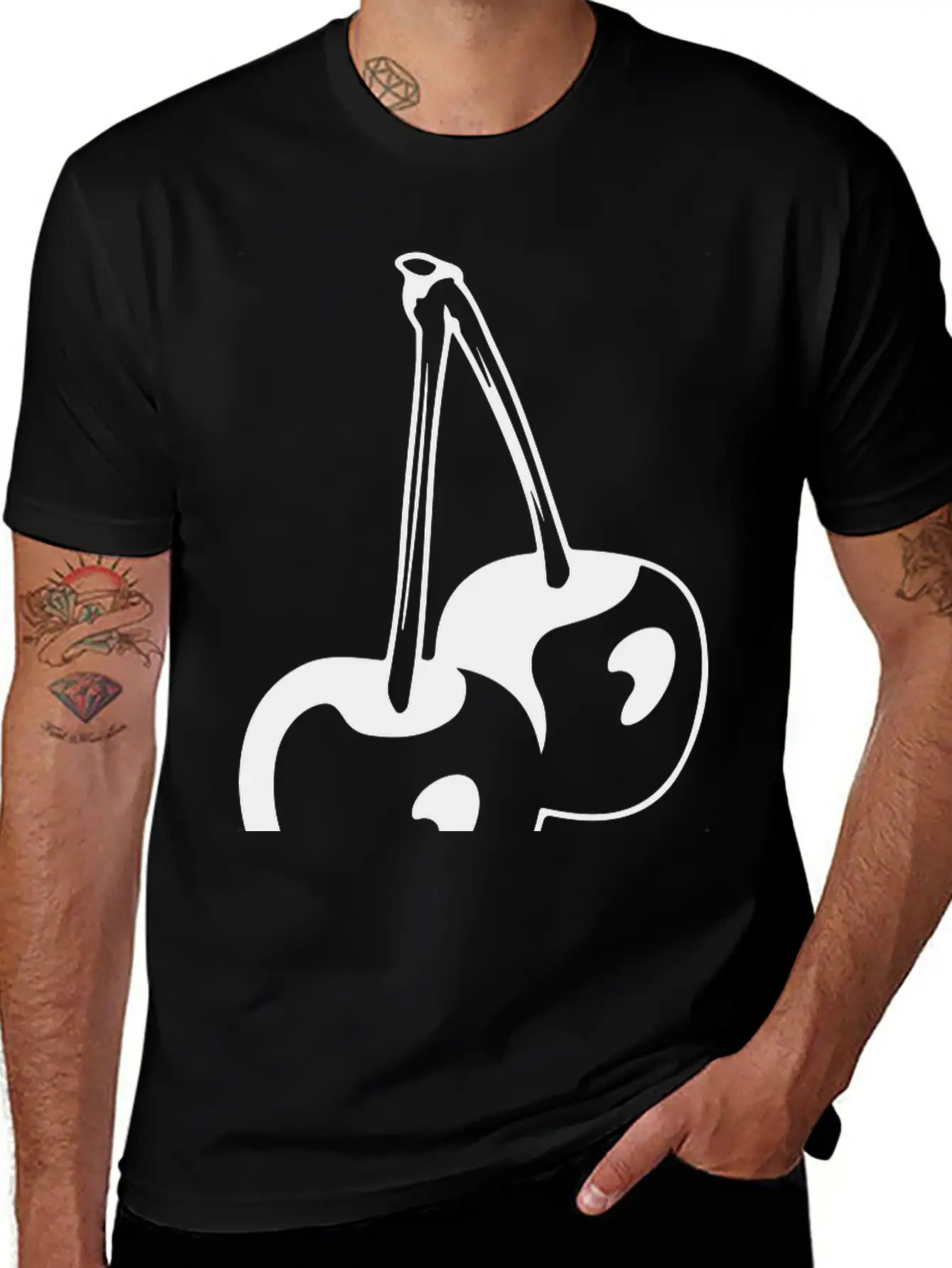 Cherry Basic Graphic T-Shirt – Daily Comfort In Soft Cotton