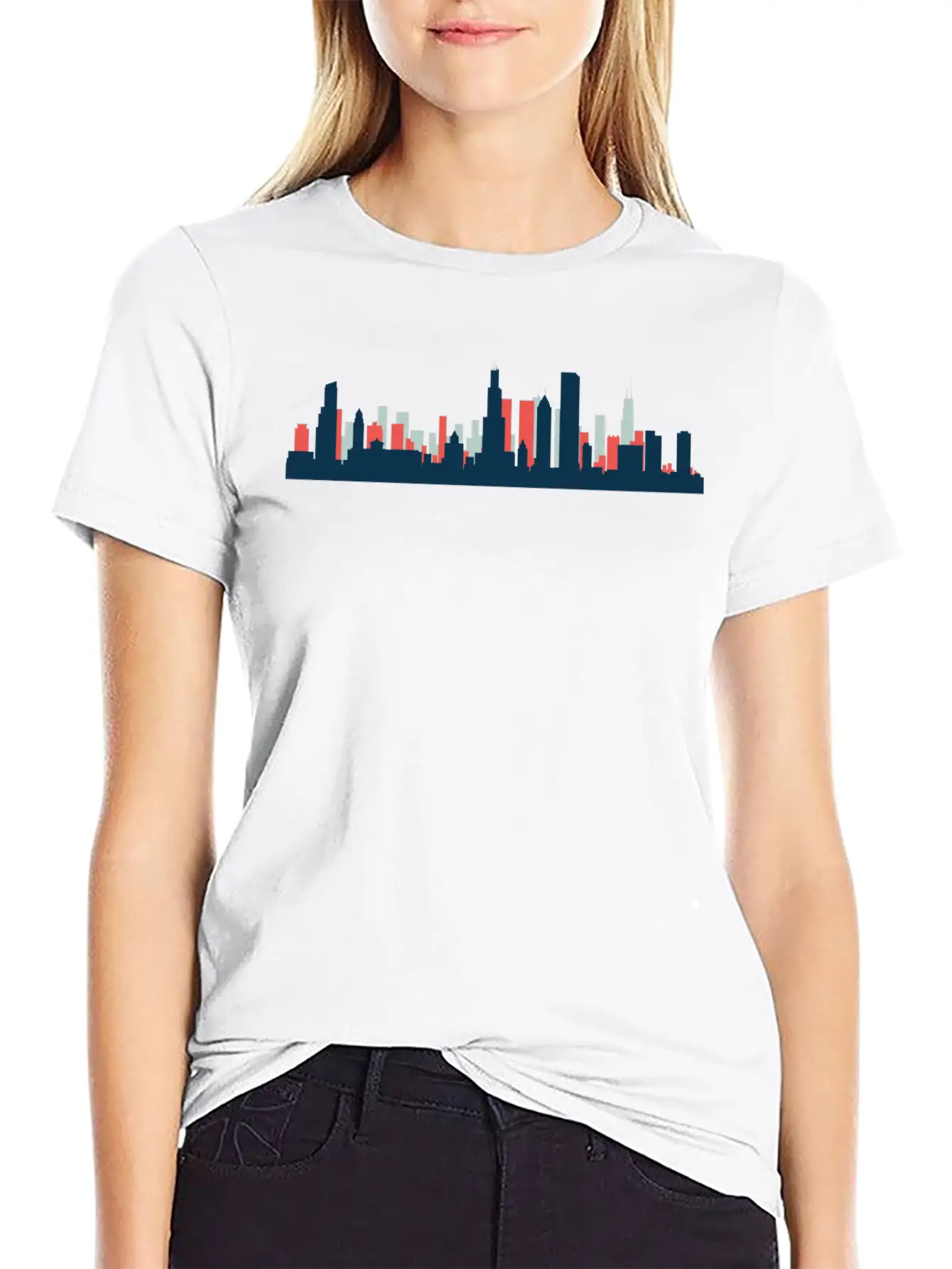 Chicago, Illinois Breathable Graphic T-Shirt – Perfect For Casual Days