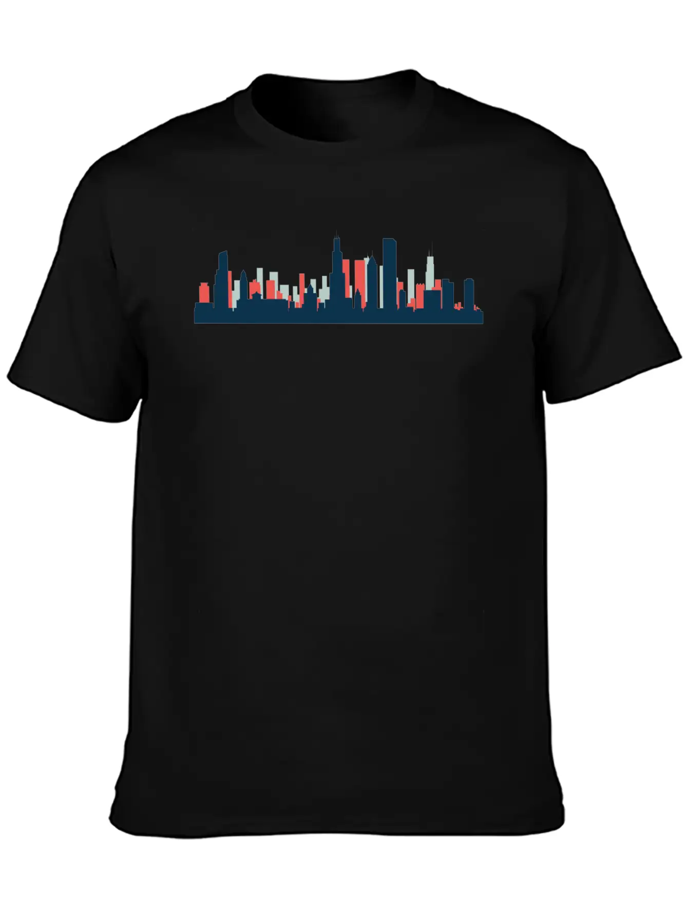 Chicago, Illinois Breathable Graphic T-Shirt – Perfect For Casual Days