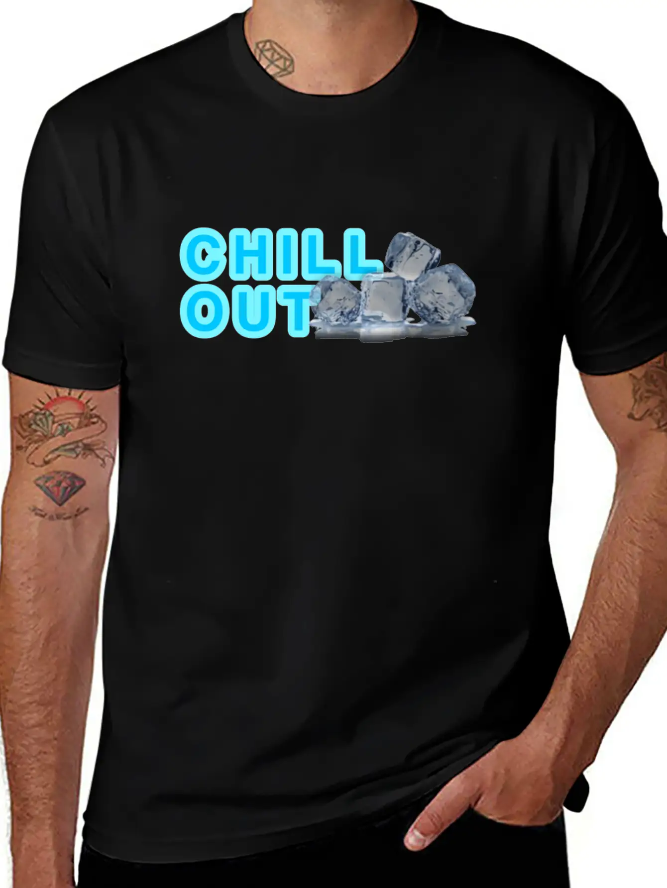 CHILL OUT Basic Graphic T-Shirt – Daily Comfort In Soft Cotton