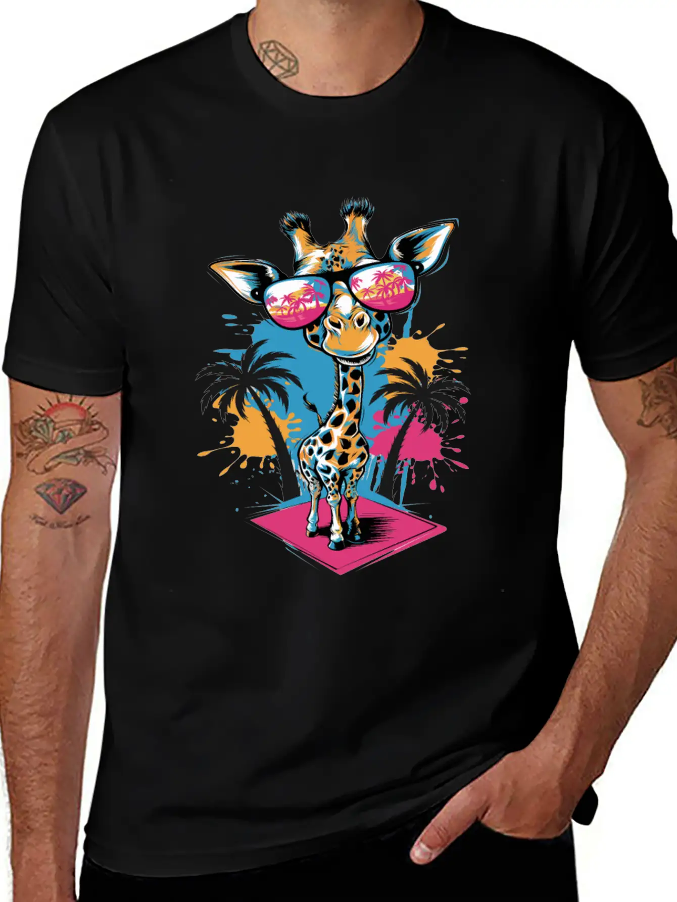 Cute Giraffe For Kids For A Kid Timeless Short Sleeve Tee – Comfy And Minimalist Design