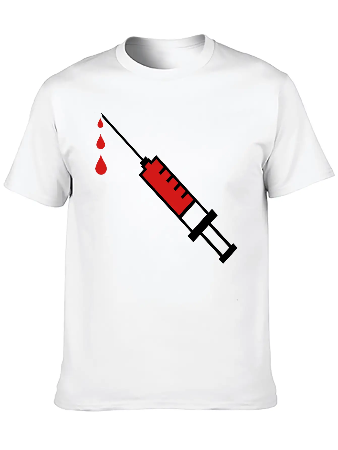 Doctor Syringe Blood Hospital Breathable Graphic T-Shirt – Perfect For Casual Days