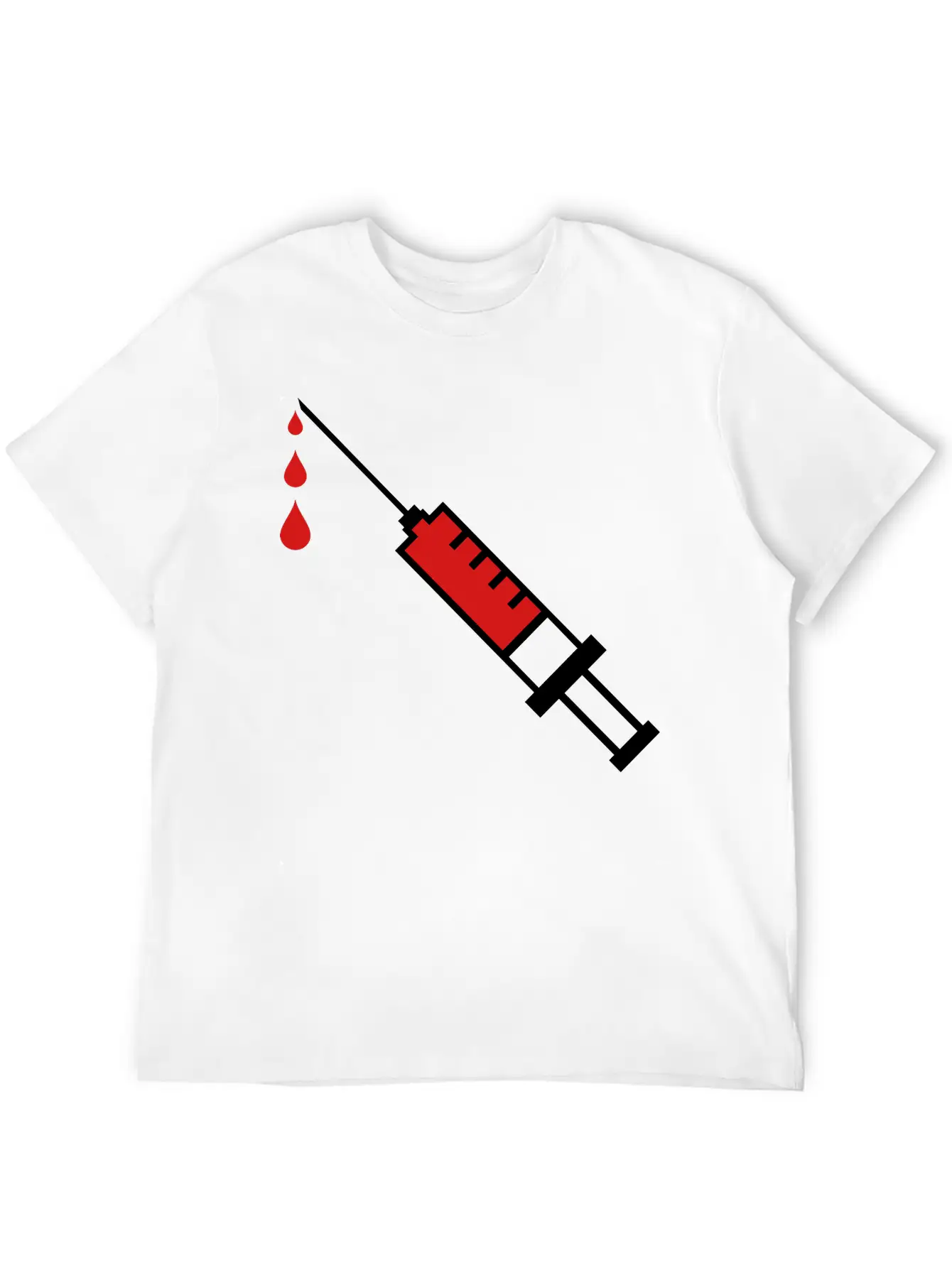 Doctor Syringe Blood Hospital Breathable Graphic T-Shirt – Perfect For Casual Days