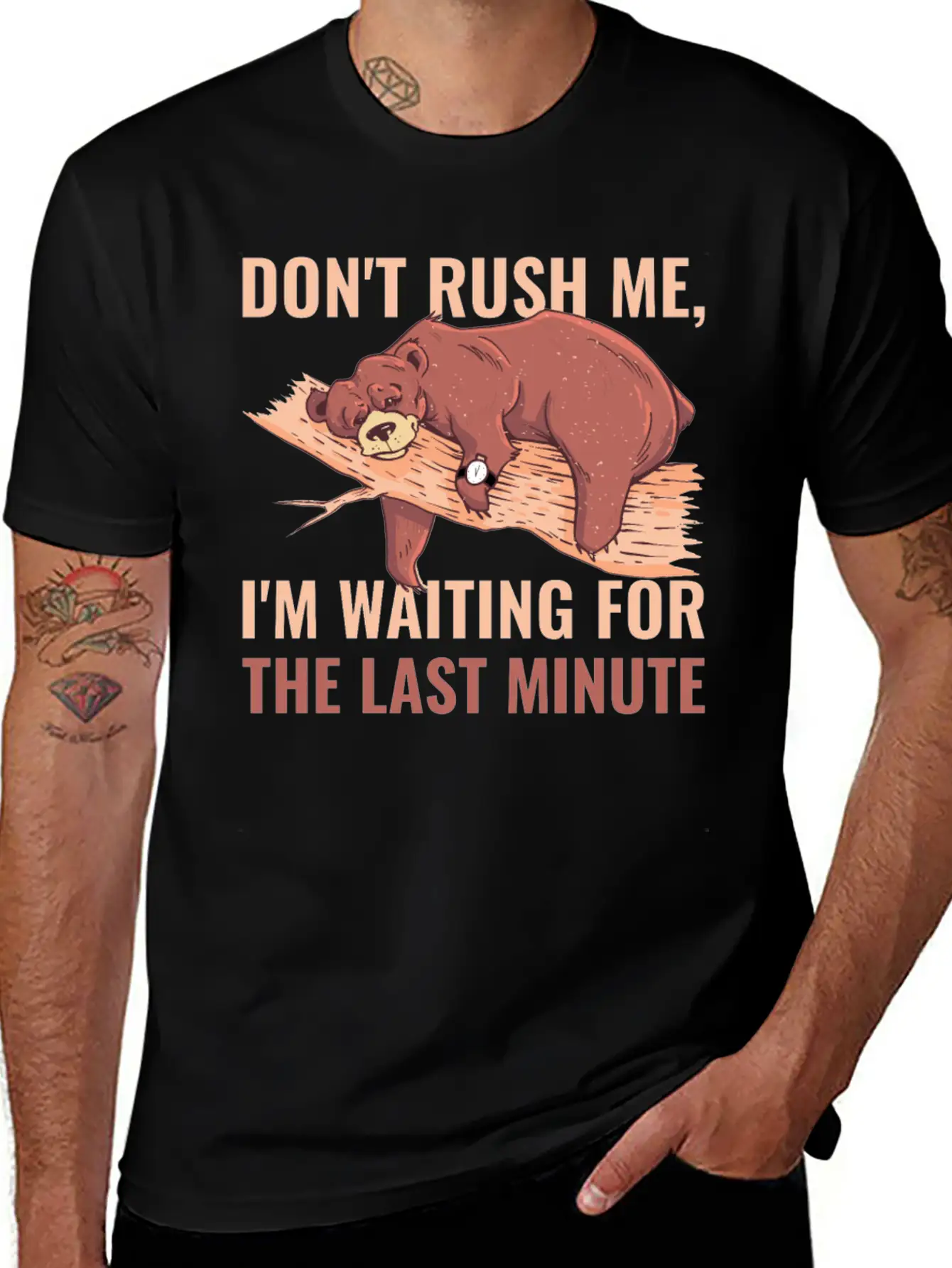 Dont Rush Me Funny Procrastination Gift Timeless Short Sleeve Tee – Comfy And Minimalist Design