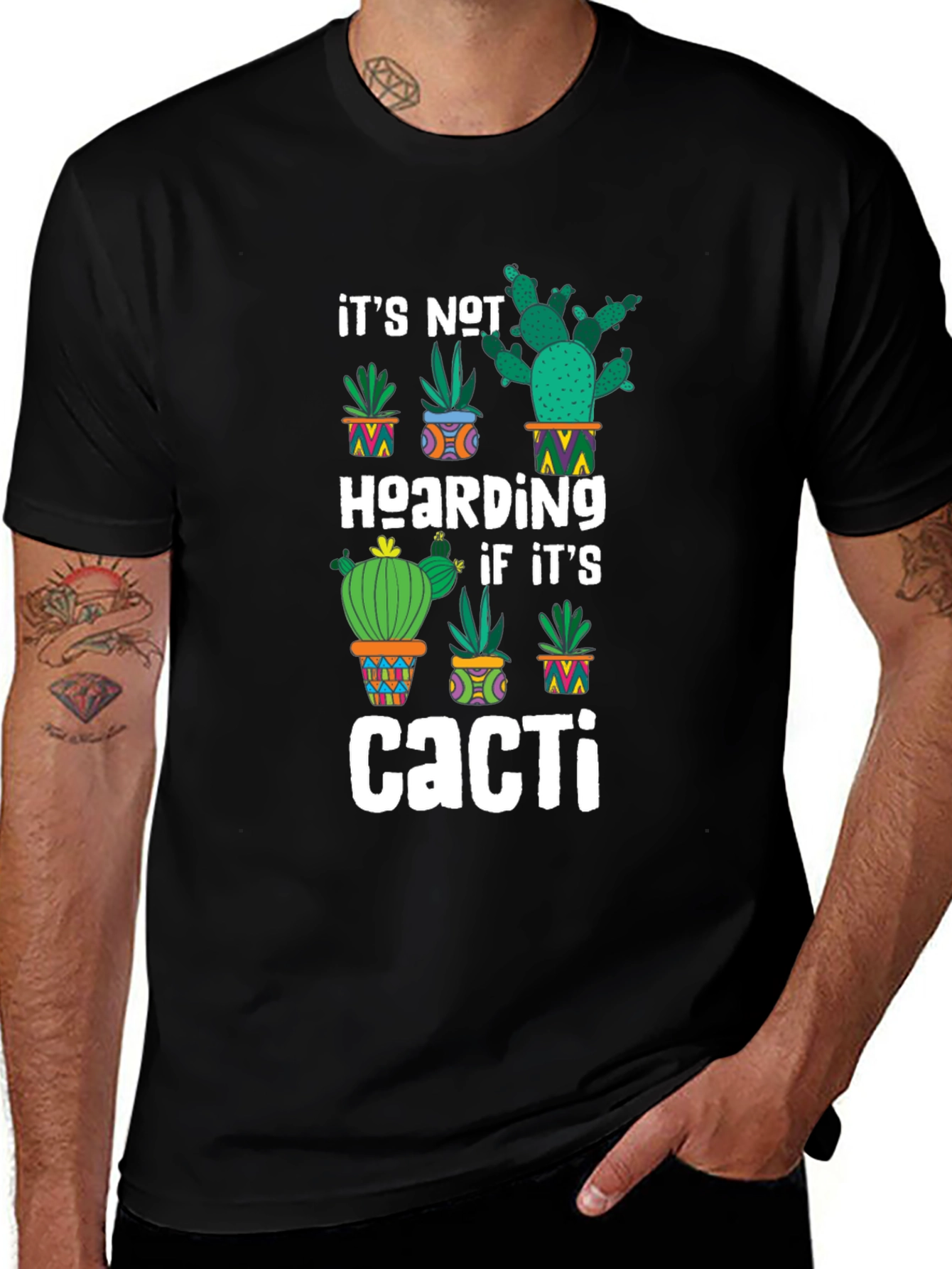 Cacti Hoarding T-Shirt - Funny Plant Lover Tee