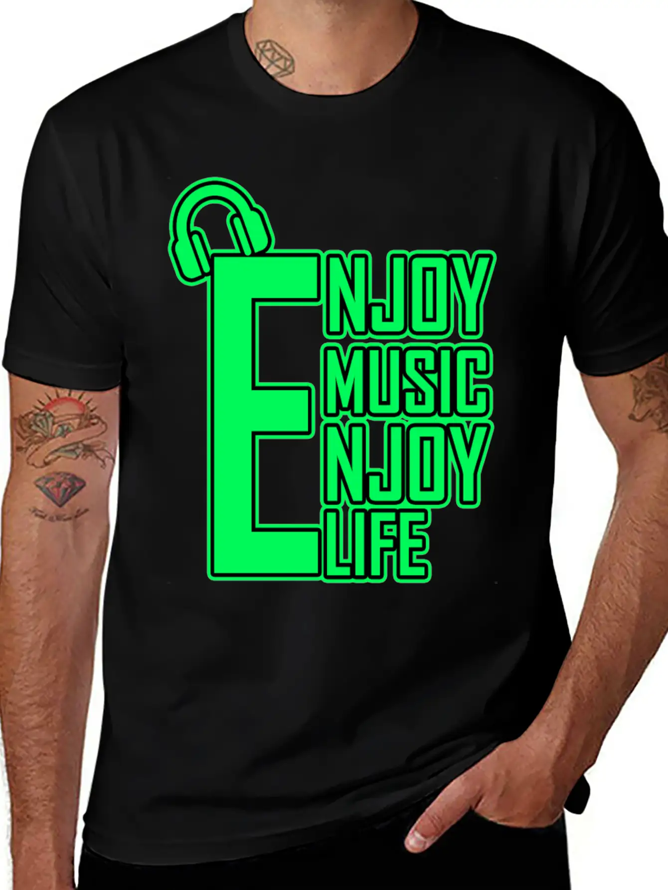 Enjoy Music Enjoy Life Timeless Short Sleeve Tee – Comfy And Minimalist Design