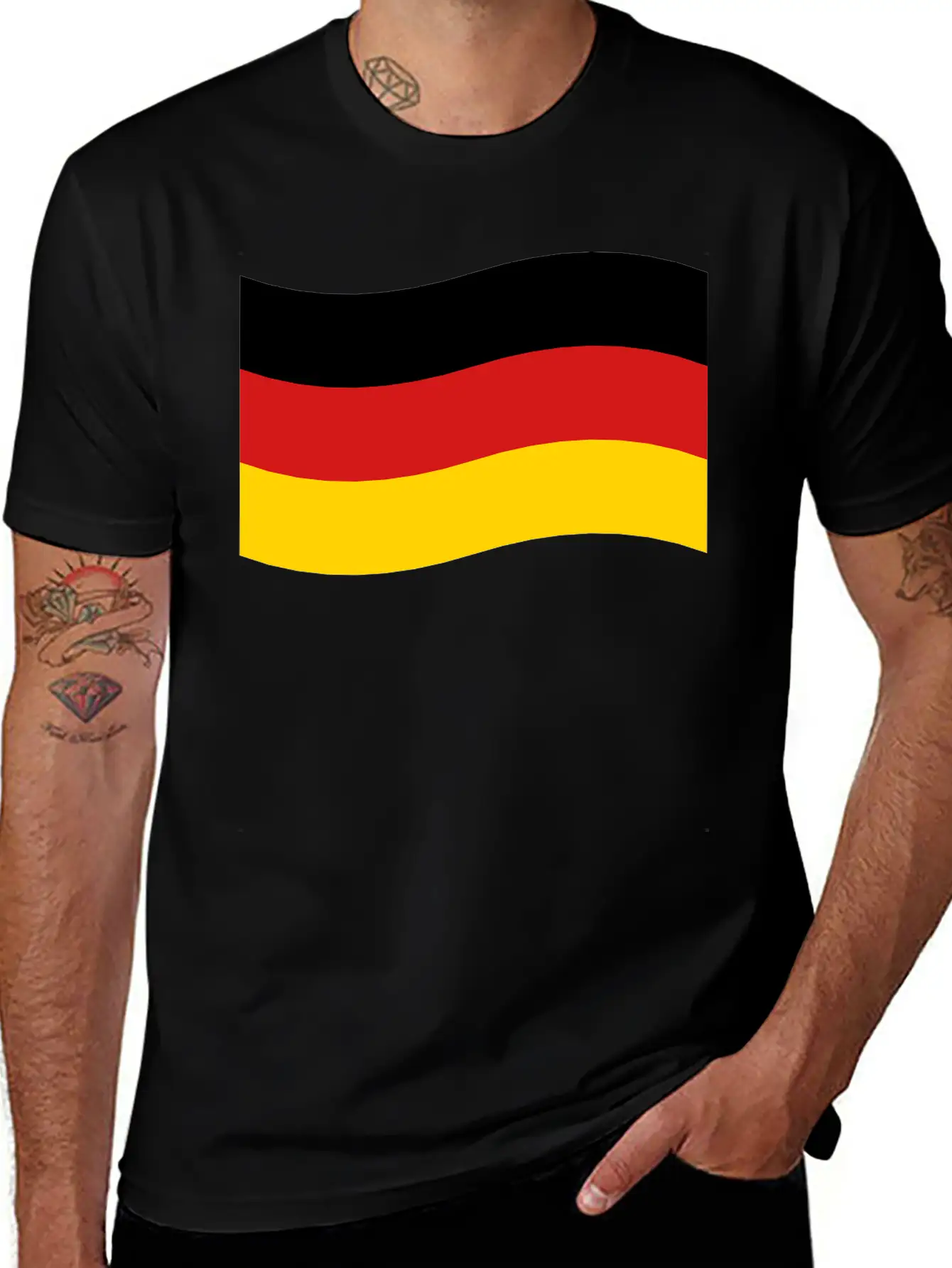 Flag Of Germany Breathable Graphic T-Shirt – Perfect For Casual Days