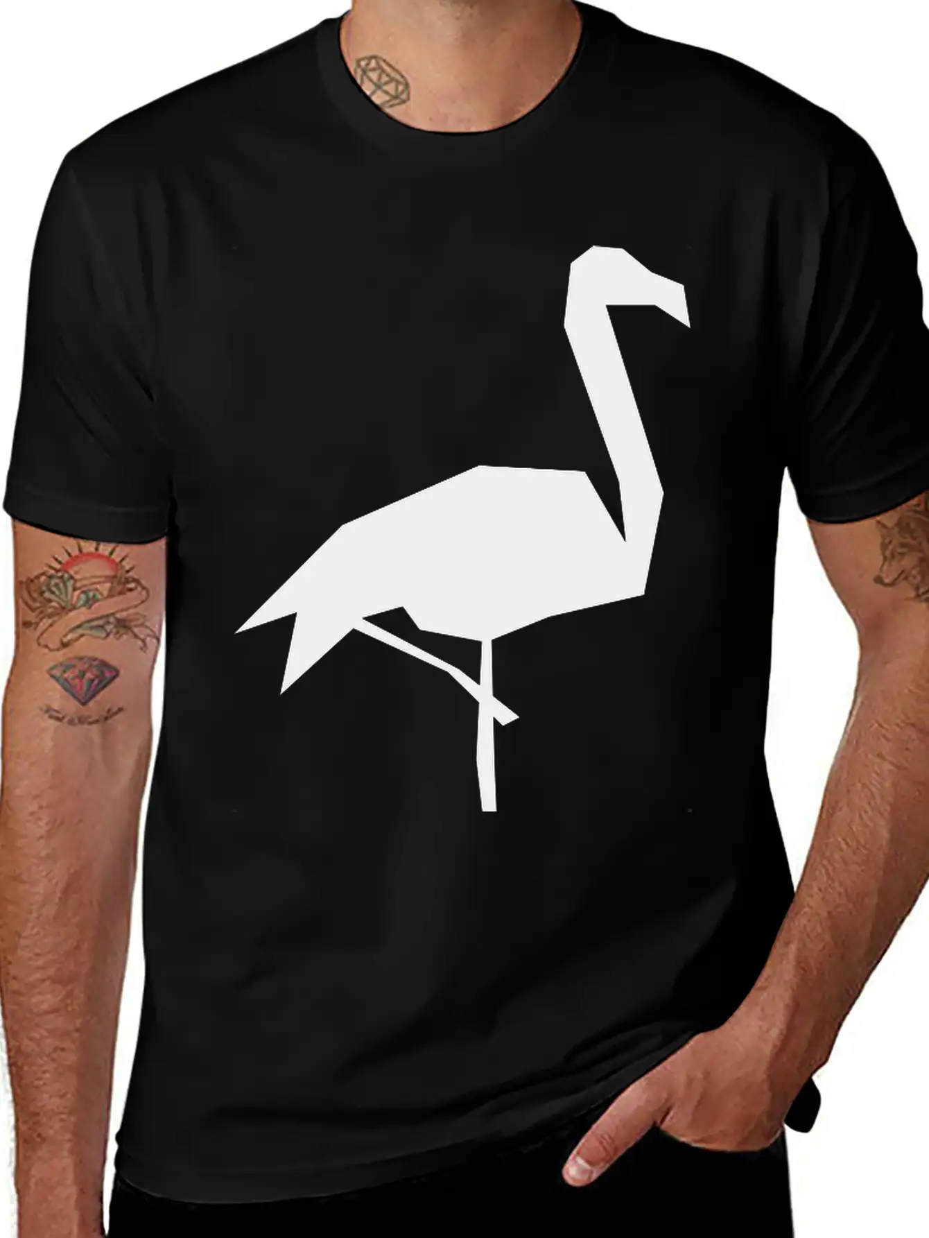 Flamingo Basic Graphic T-Shirt – Daily Comfort In Soft Cotton