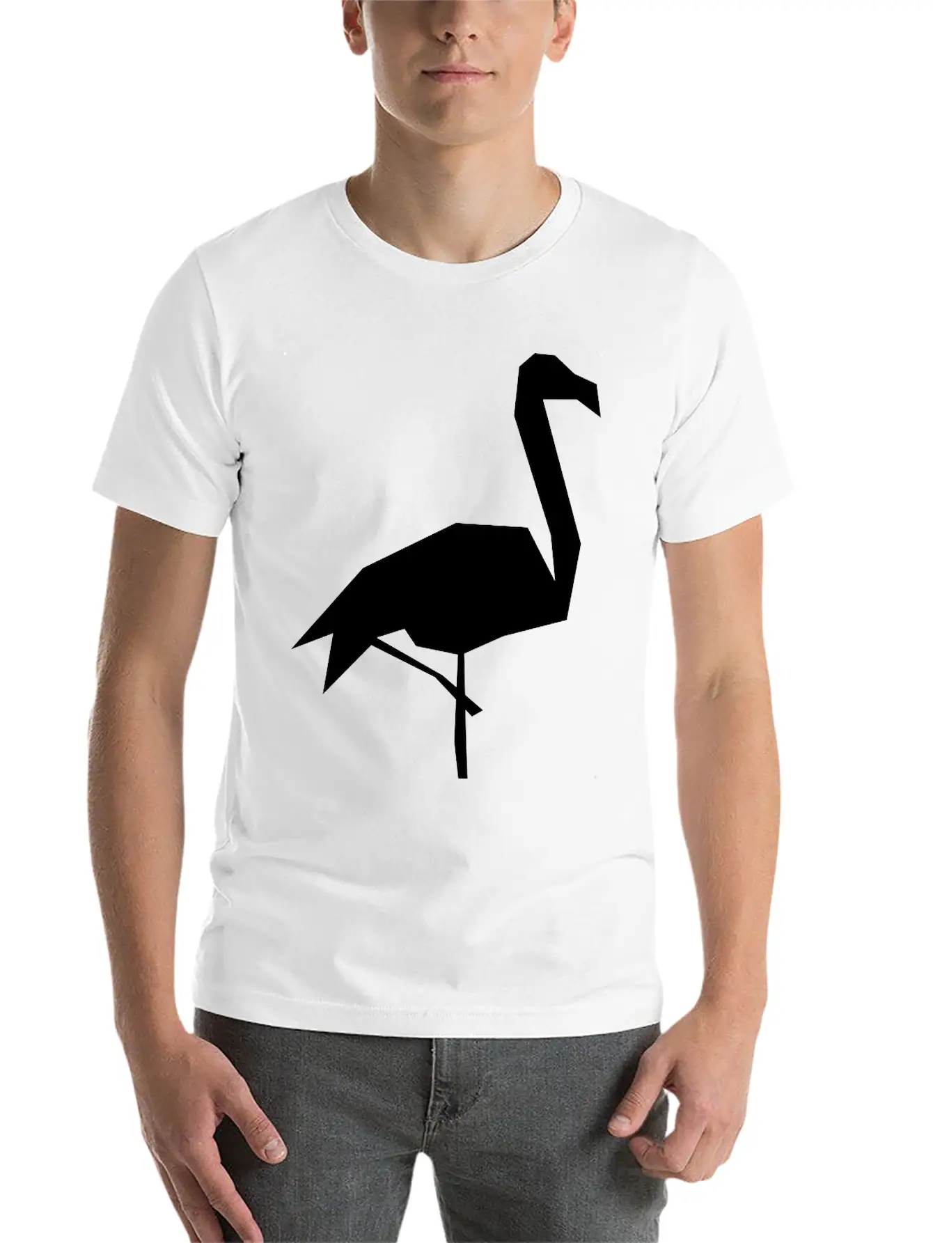 Flamingo Basic Graphic T-Shirt – Daily Comfort In Soft Cotton