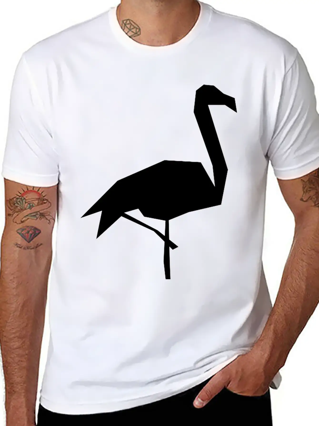 Flamingo Basic Graphic T-Shirt – Daily Comfort In Soft Cotton