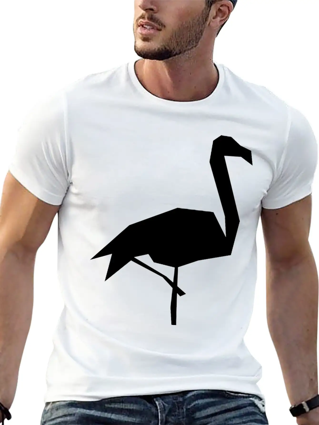 Flamingo Basic Graphic T-Shirt – Daily Comfort In Soft Cotton