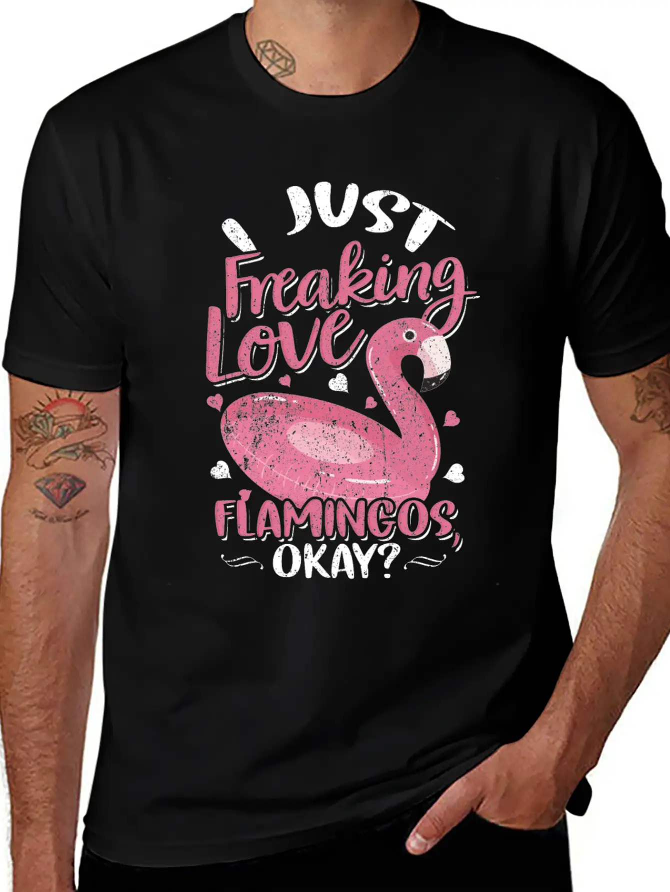 Flamingo Breathable Graphic T-Shirt – Perfect For Casual Days