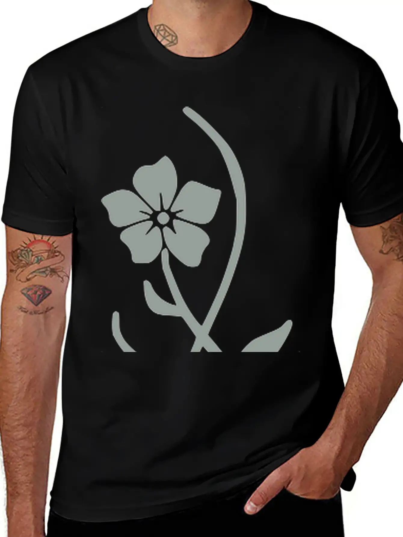 Flower 9_ Breathable Graphic T-Shirt – Perfect For Casual Days