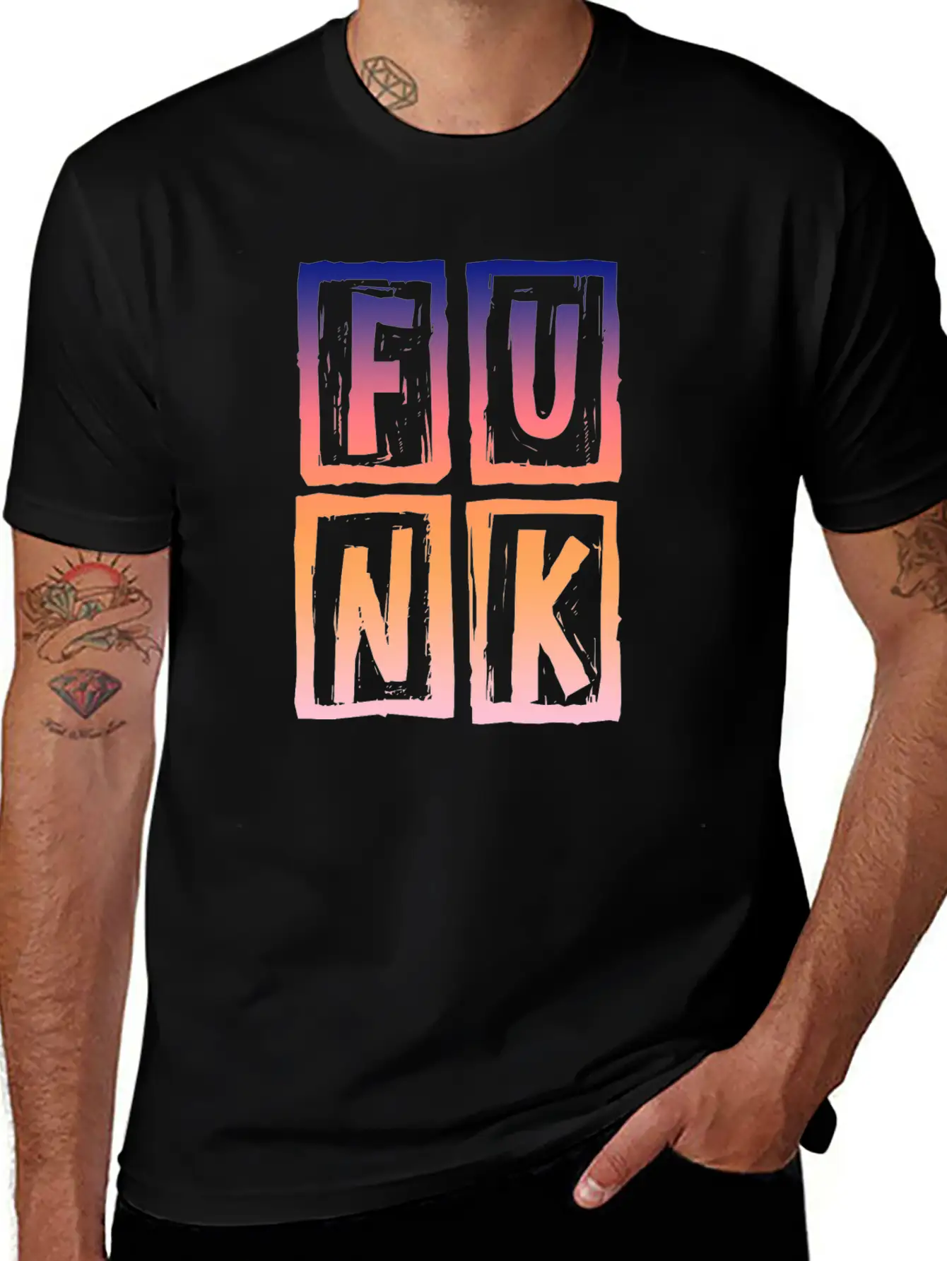 Funk Vintage Breathable Graphic T-Shirt – Perfect For Casual Days
