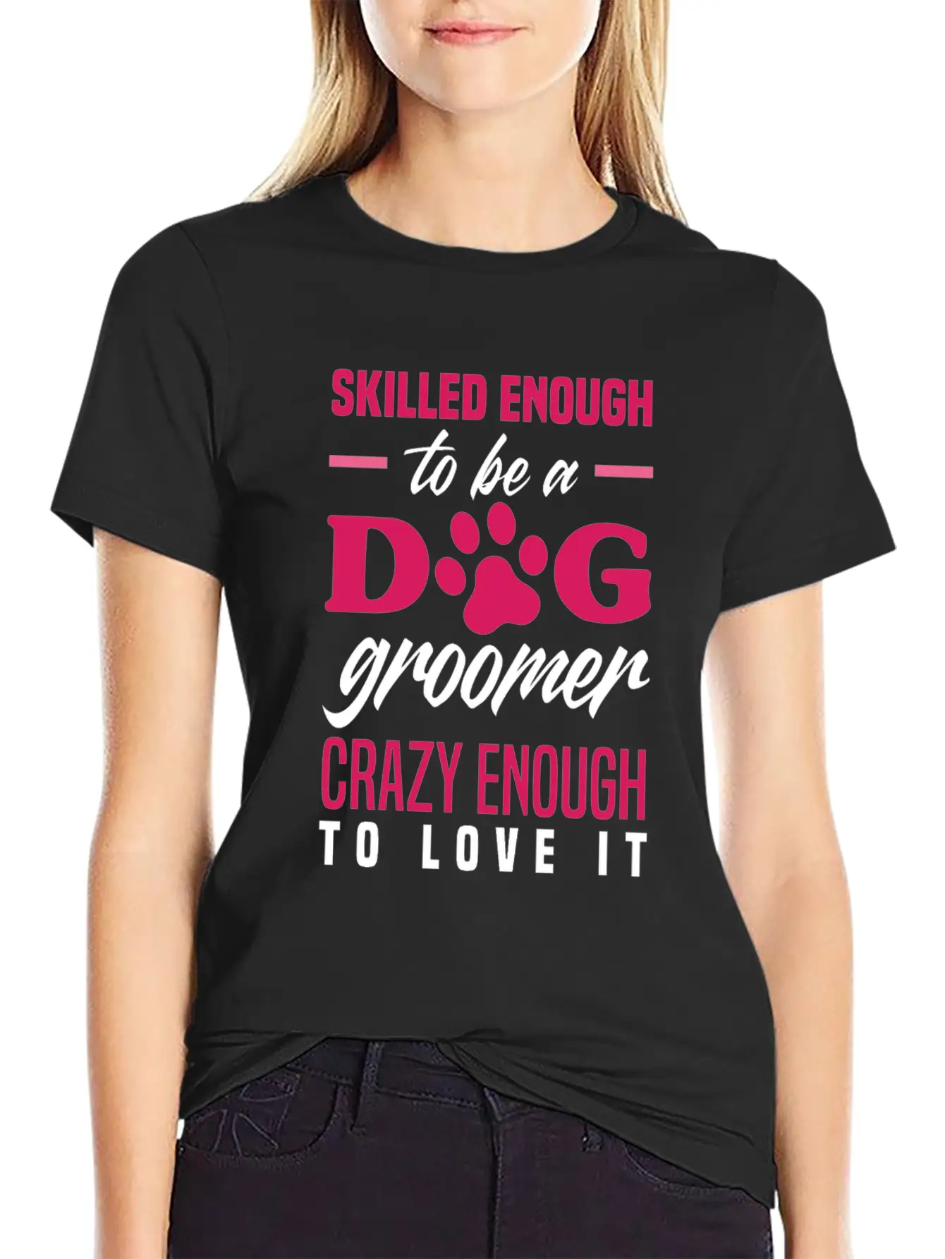 Funny Dog Groomer Grooming Fur Artist Pet Stylist Basic Graphic T-Shirt – Daily Comfort In Soft Cotton