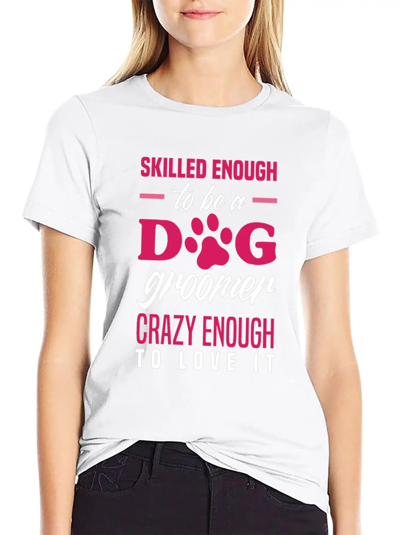 Funny Dog Groomer Grooming Fur Artist Pet Stylist Basic Graphic T-Shirt – Daily Comfort In Soft Cotton