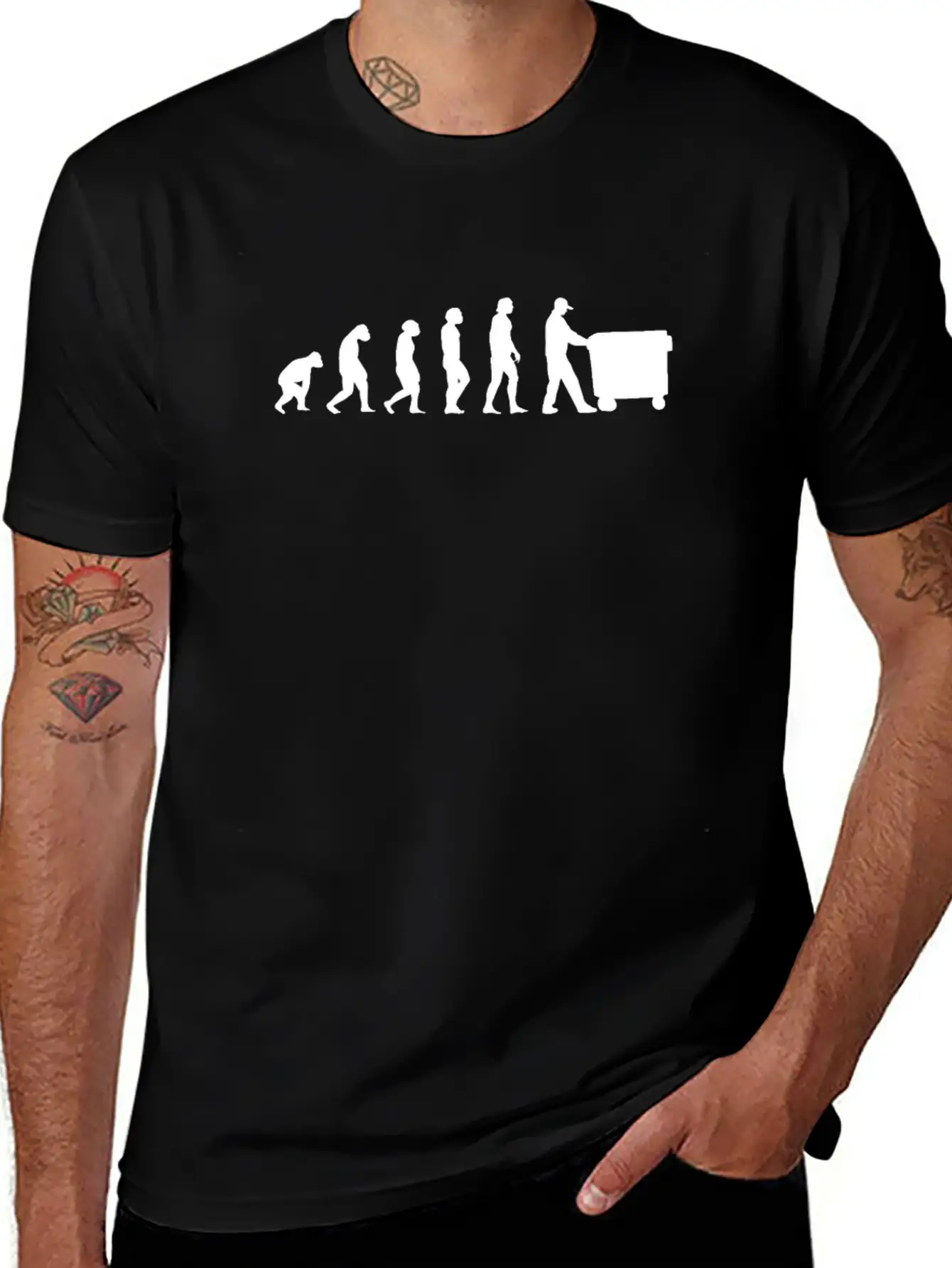 Garbage Man Trashman Waste Collector Garbageman Basic Graphic T-Shirt – Daily Comfort In Soft Cotton
