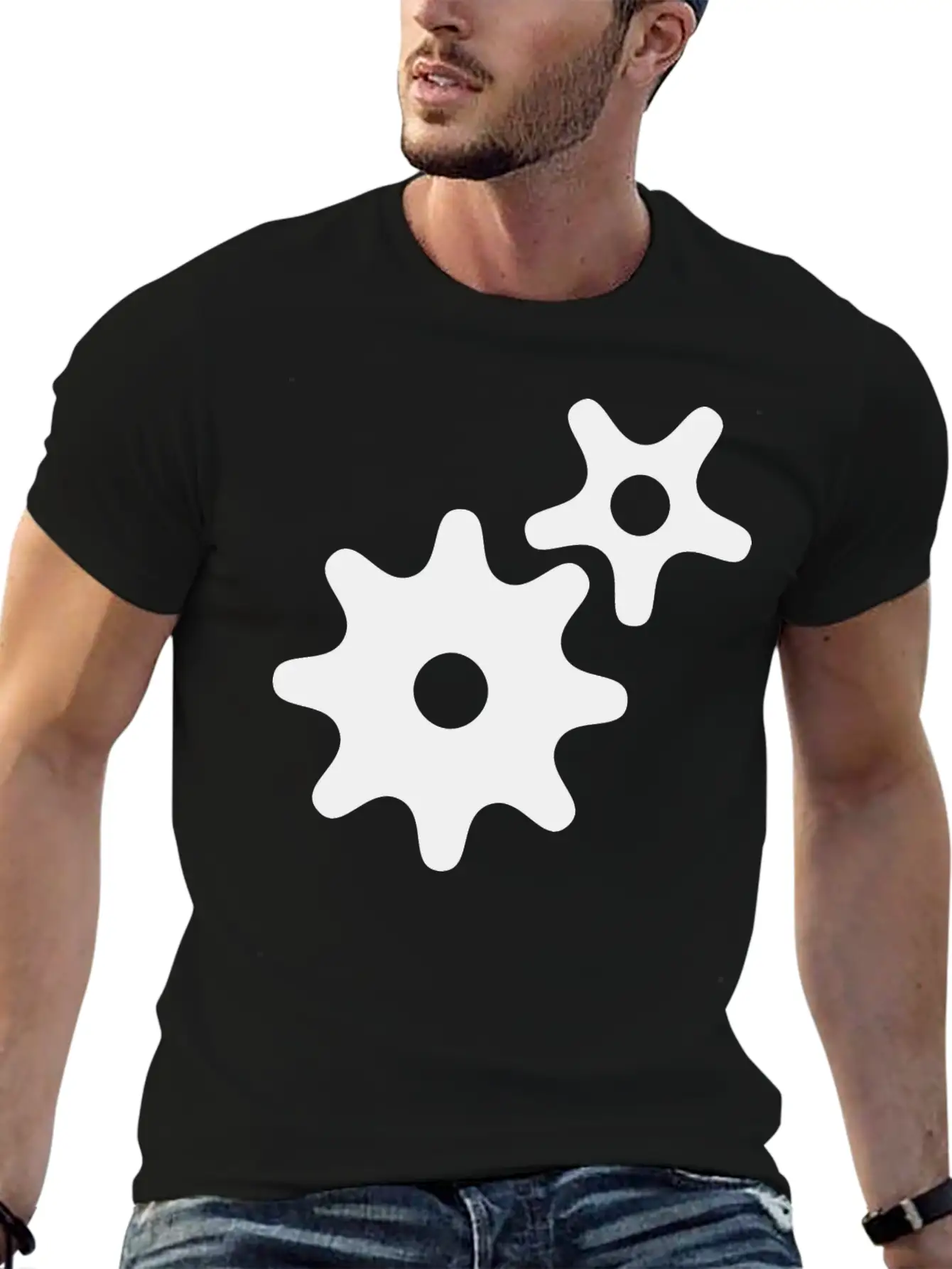 Gear Wheels Breathable Graphic T-Shirt – Perfect For Casual Days