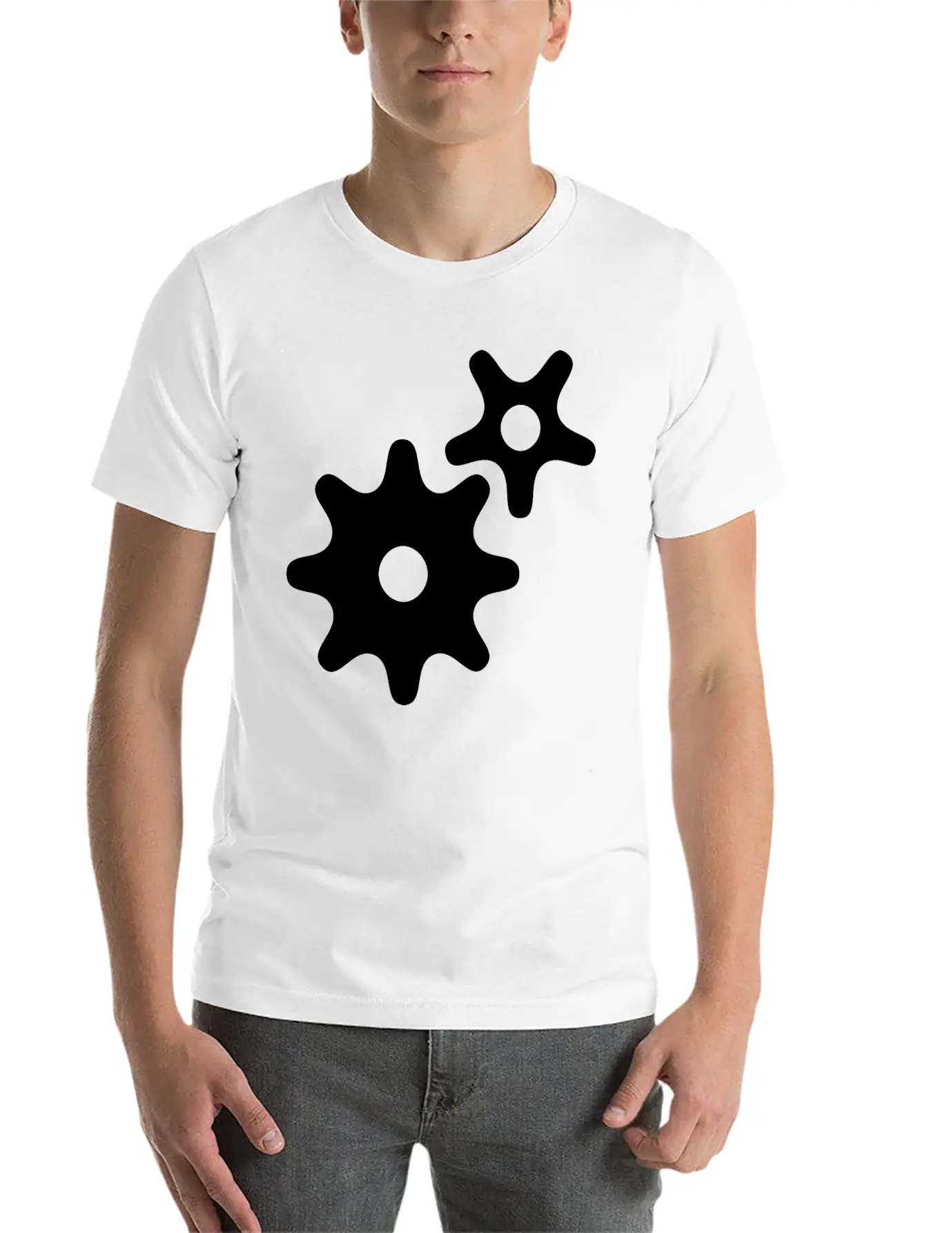 Gear Wheels Breathable Graphic T-Shirt – Perfect For Casual Days