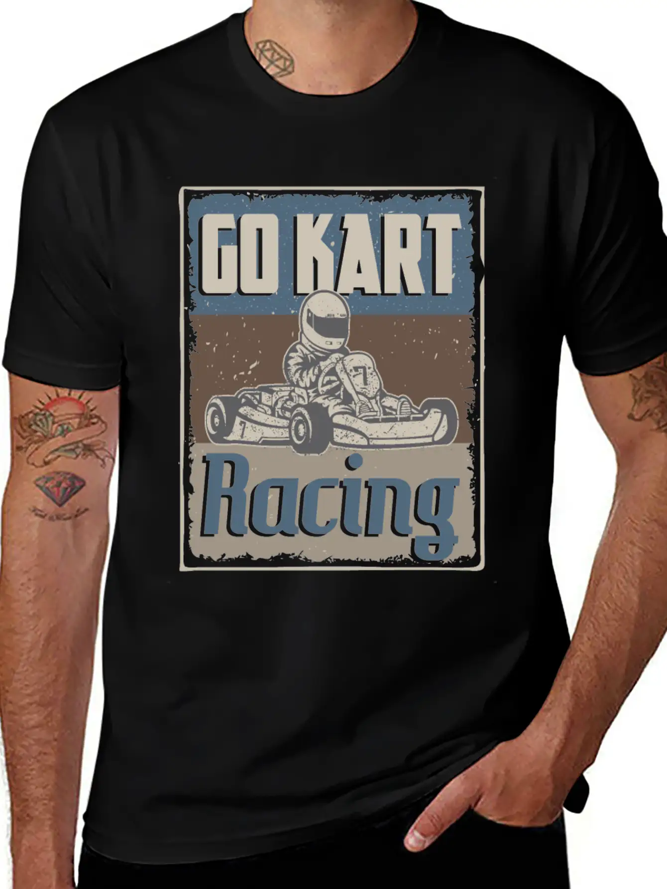 Go Kart Racing Go Kart Racer Go Cart Karting Basic Graphic T-Shirt – Daily Comfort In Soft Cotton