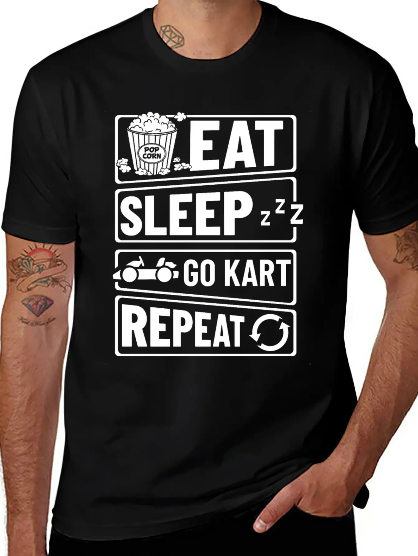 Go Kart Racing Indoor Karting Racer Electric Timeless Short Sleeve Tee – Comfy And Minimalist Design