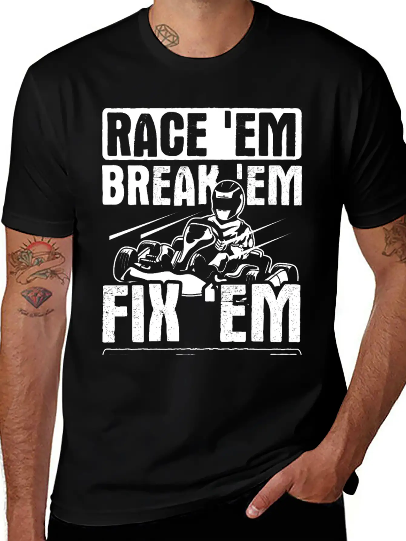 Go Kart Racing Karting Go Cart Breathable Graphic T-Shirt – Perfect For Casual Days
