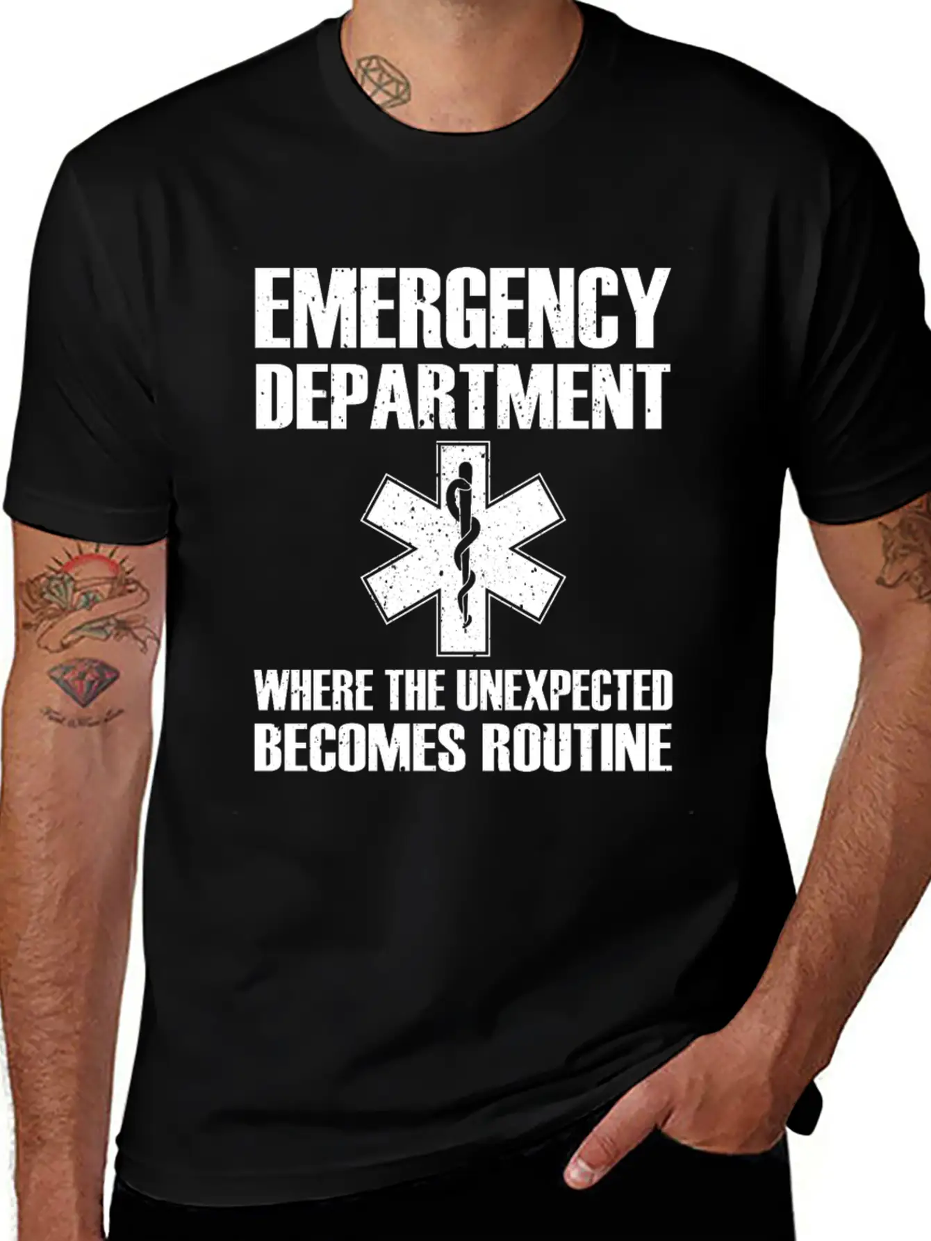Great Emergency Department Saying Breathable Graphic T-Shirt – Perfect For Casual Days