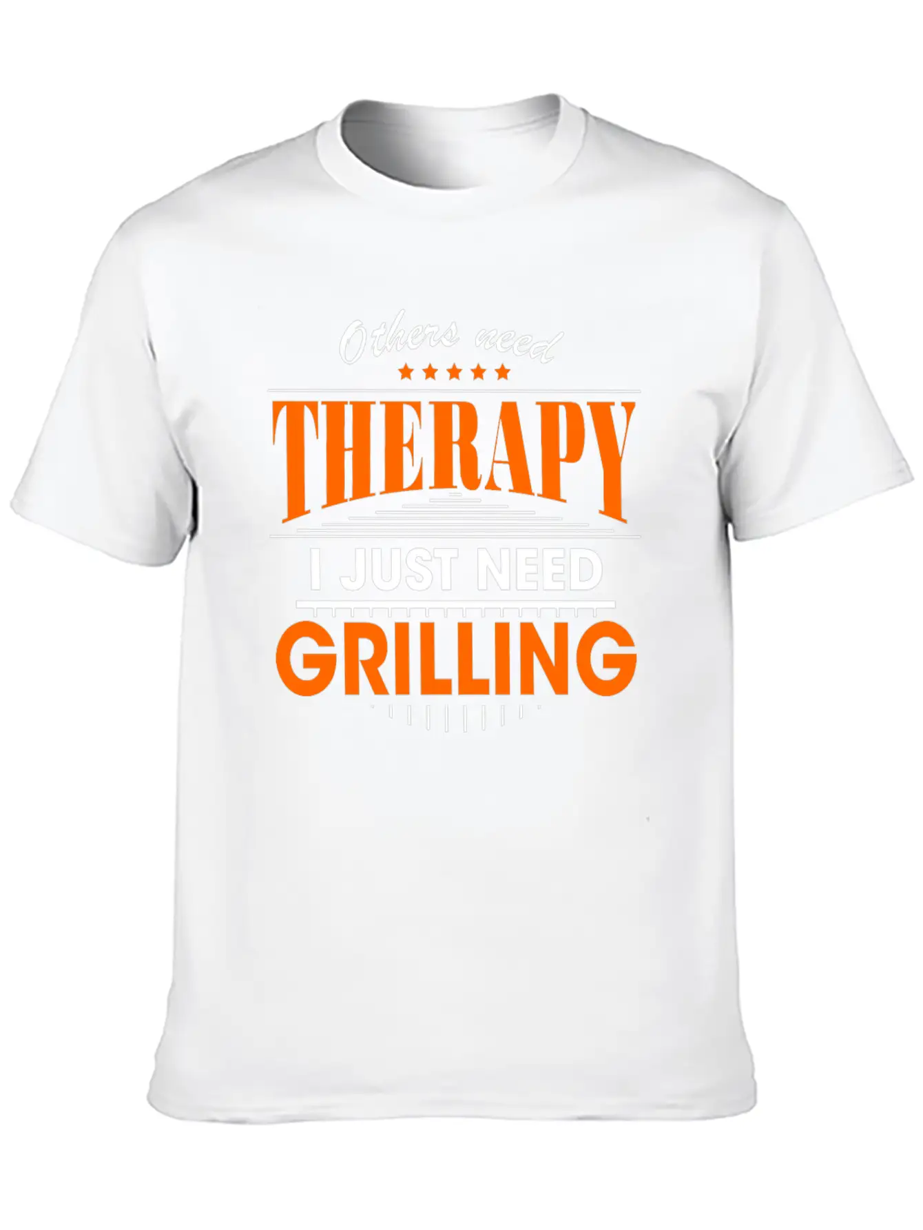 Grilling Is My Therapy Breathable Graphic T-Shirt – Perfect For Casual Days