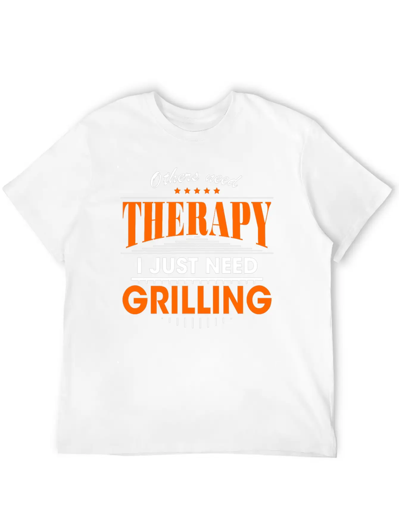 Grilling Is My Therapy Breathable Graphic T-Shirt – Perfect For Casual Days