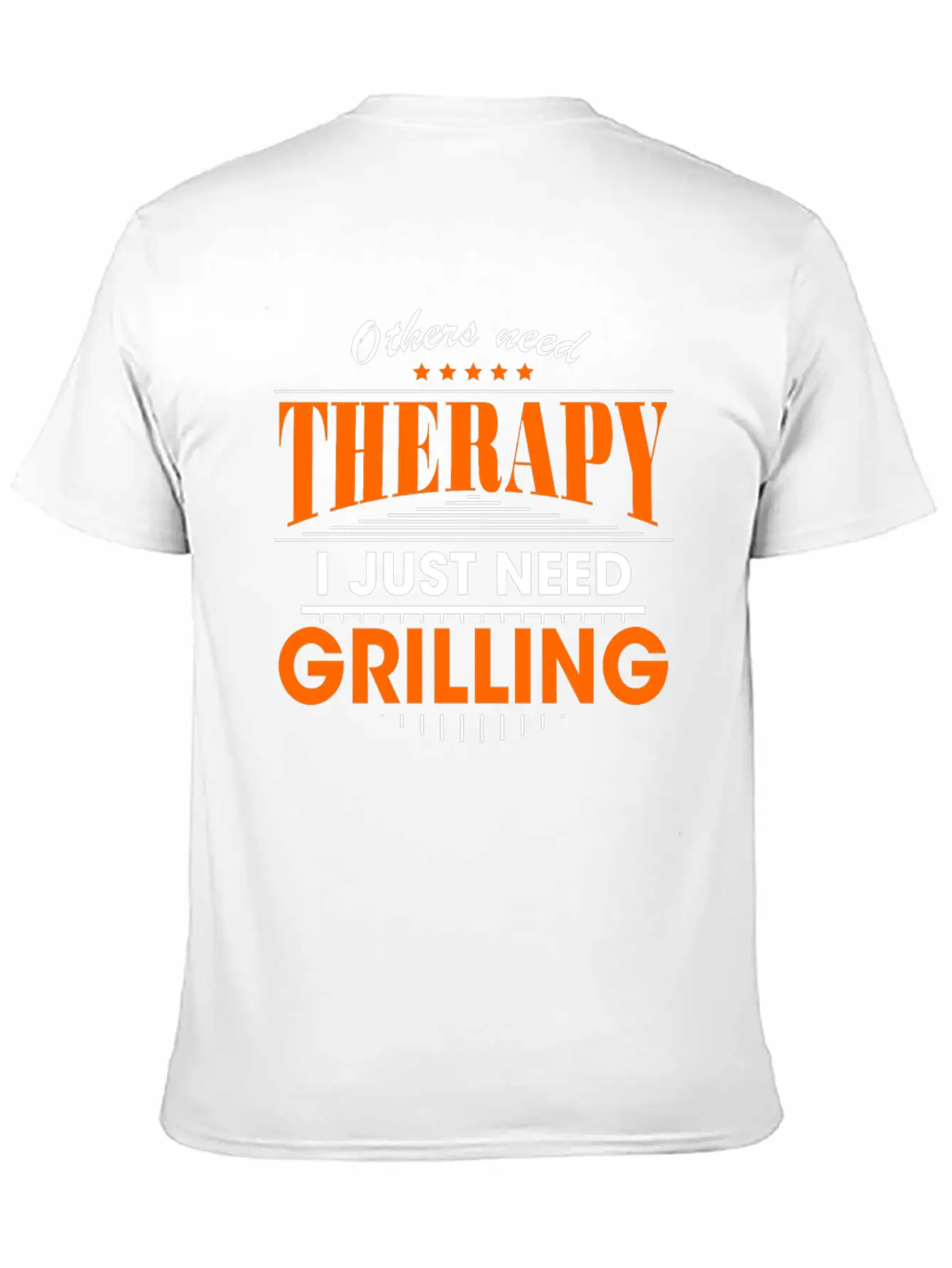 Grilling Is My Therapy Breathable Graphic T-Shirt – Perfect For Casual Days