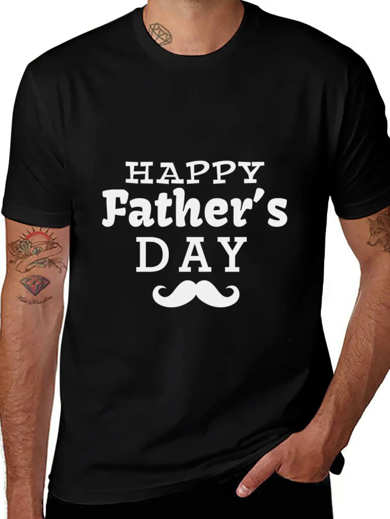 Happy Fathers Day Basic Graphic T-Shirt – Daily Comfort In Soft Cotton