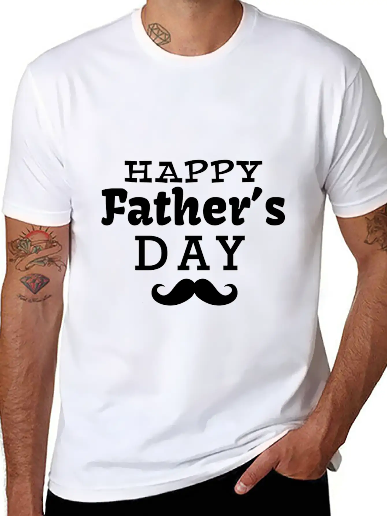 Happy Fathers Day Basic Graphic T-Shirt – Daily Comfort In Soft Cotton