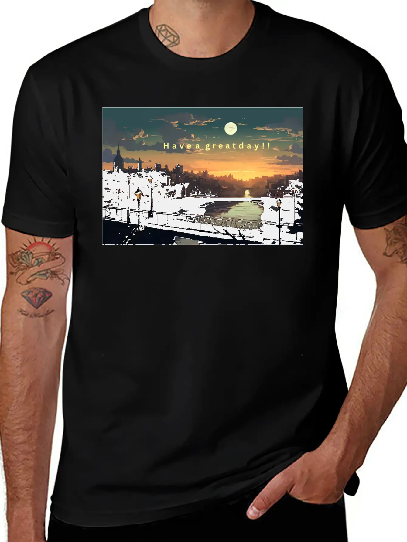 Have A Great Day Ahead! Timeless Short Sleeve Tee – Comfy And Minimalist Design