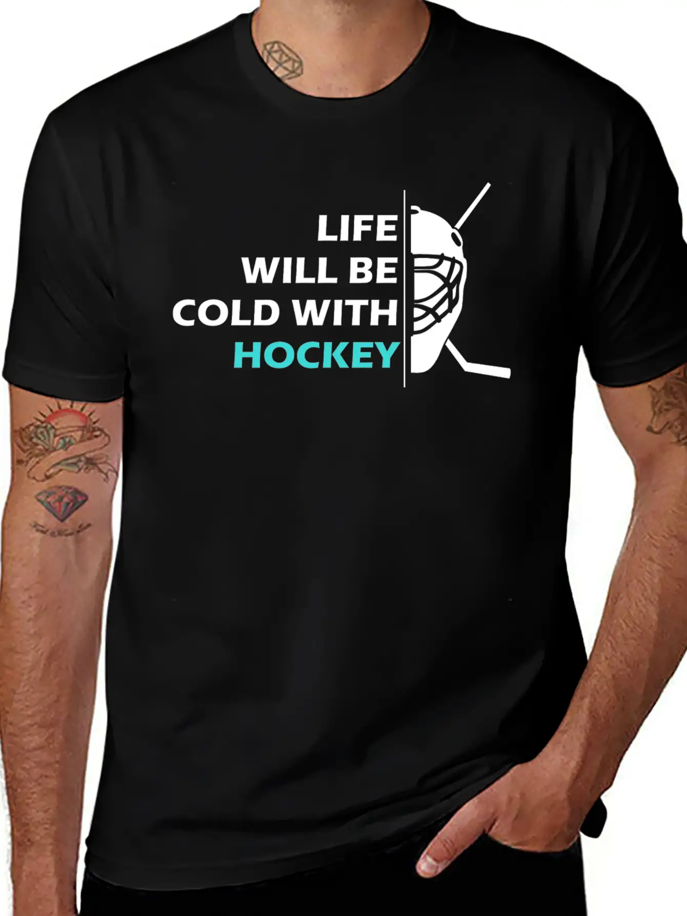 Hockey Art Basic Graphic T-Shirt – Daily Comfort In Soft Cotton