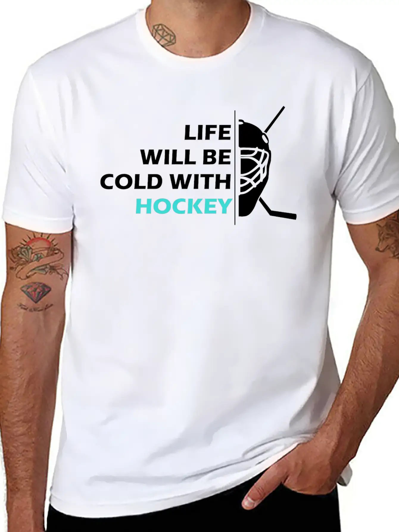 Hockey Art Basic Graphic T-Shirt – Daily Comfort In Soft Cotton