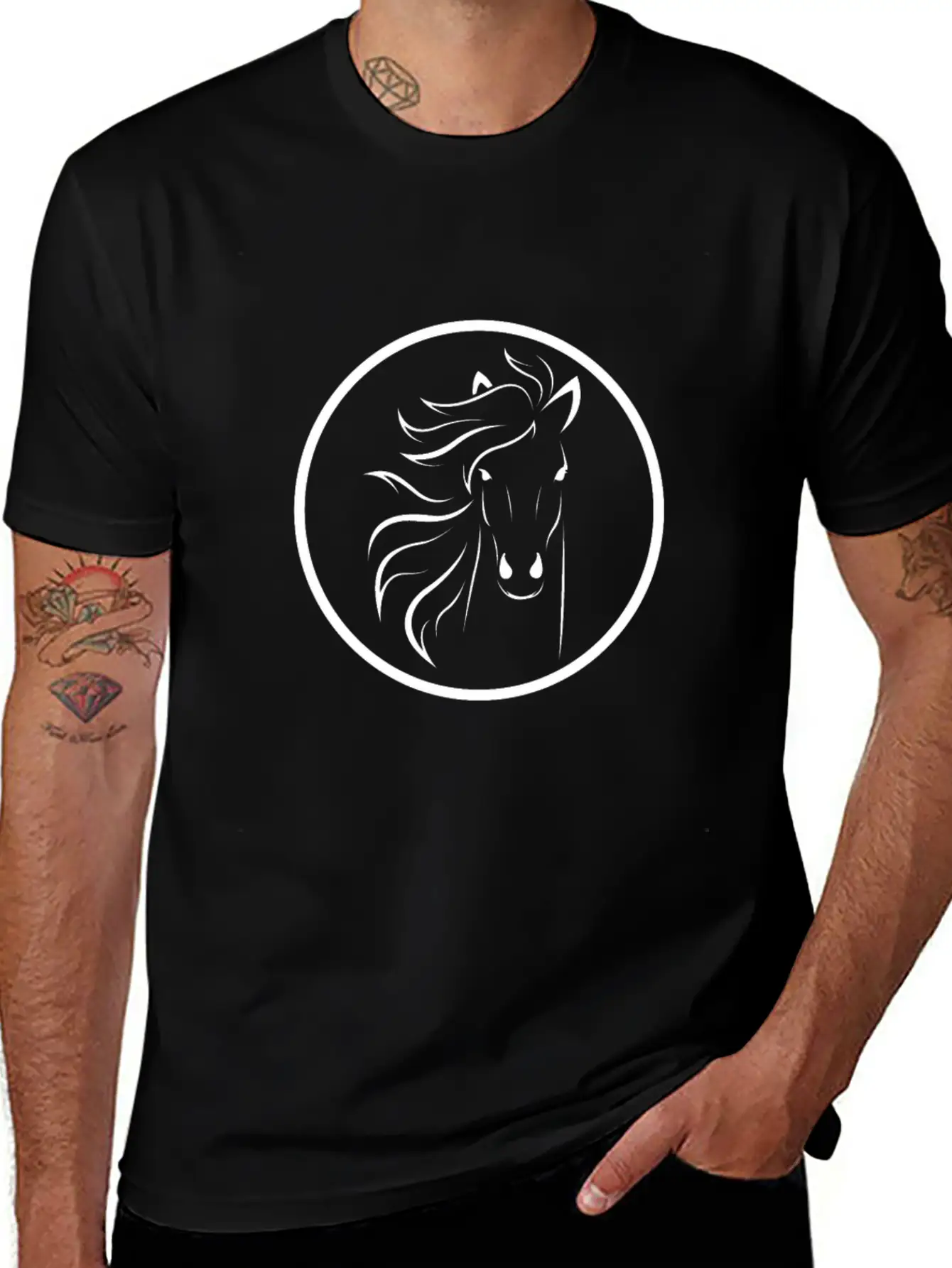 Horse Breathable Graphic T-Shirt – Perfect For Casual Days
