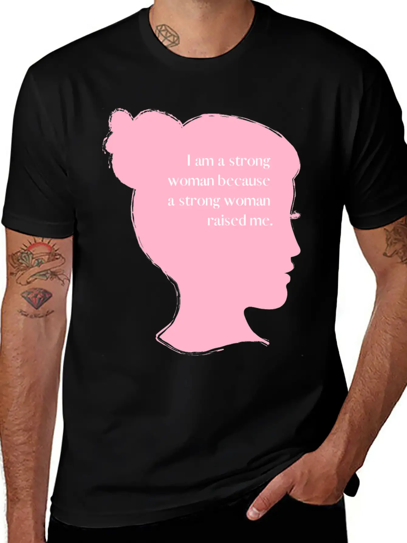 I Am A Strong Woman Basic Graphic T-Shirt – Daily Comfort In Soft Cotton