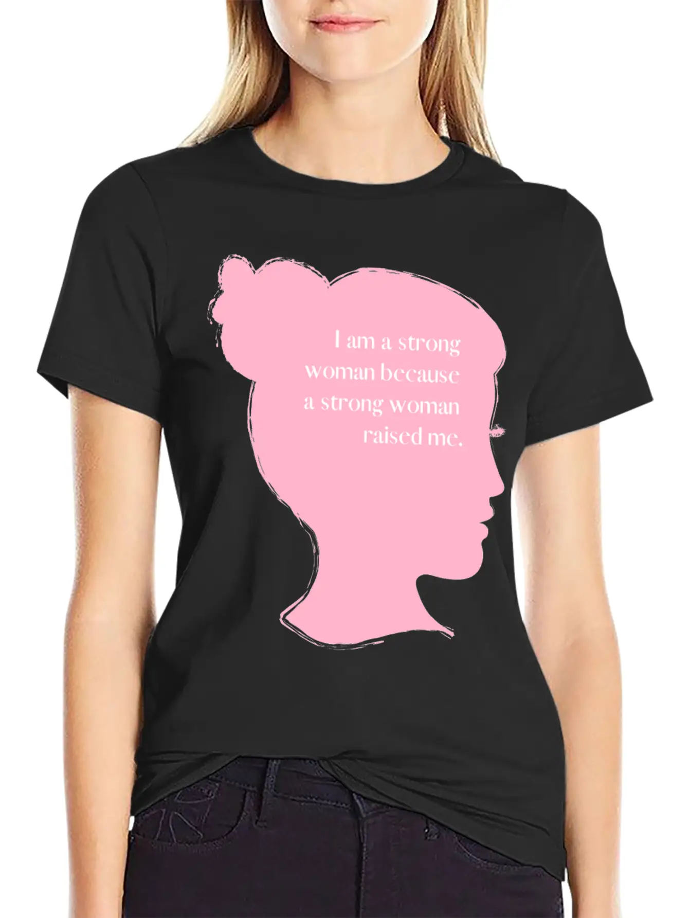 I Am A Strong Woman Basic Graphic T-Shirt – Daily Comfort In Soft Cotton
