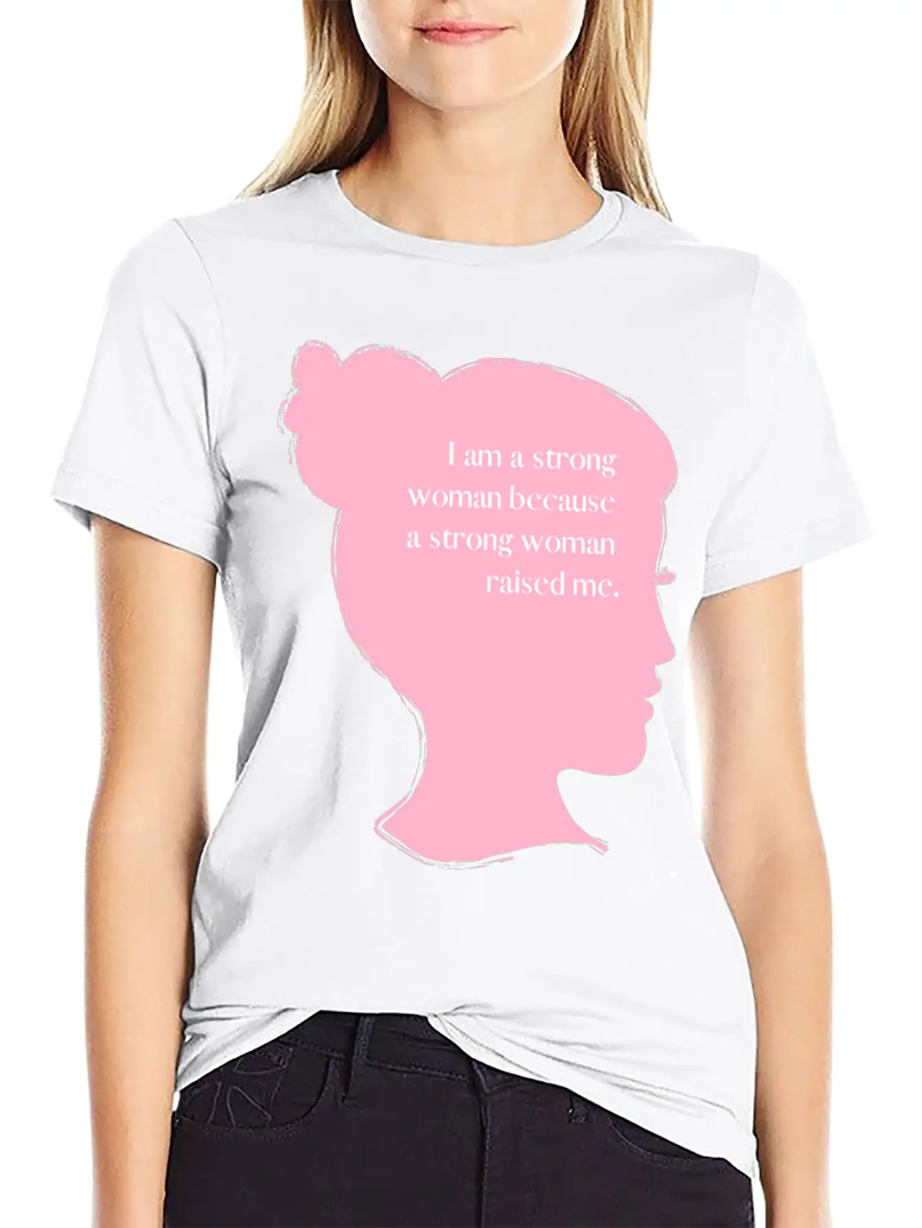 I Am A Strong Woman Basic Graphic T-Shirt – Daily Comfort In Soft Cotton