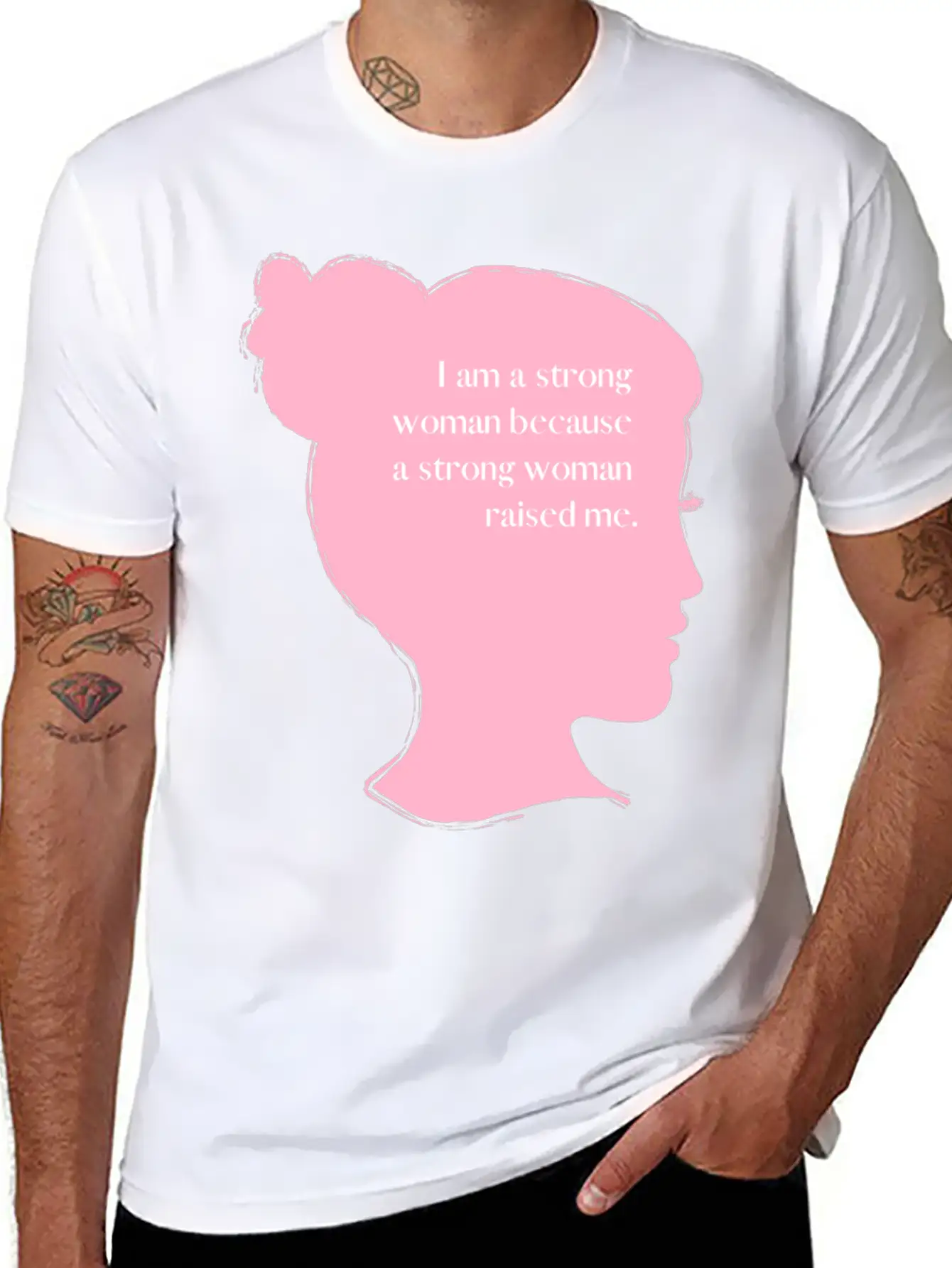 I Am A Strong Woman Basic Graphic T-Shirt – Daily Comfort In Soft Cotton