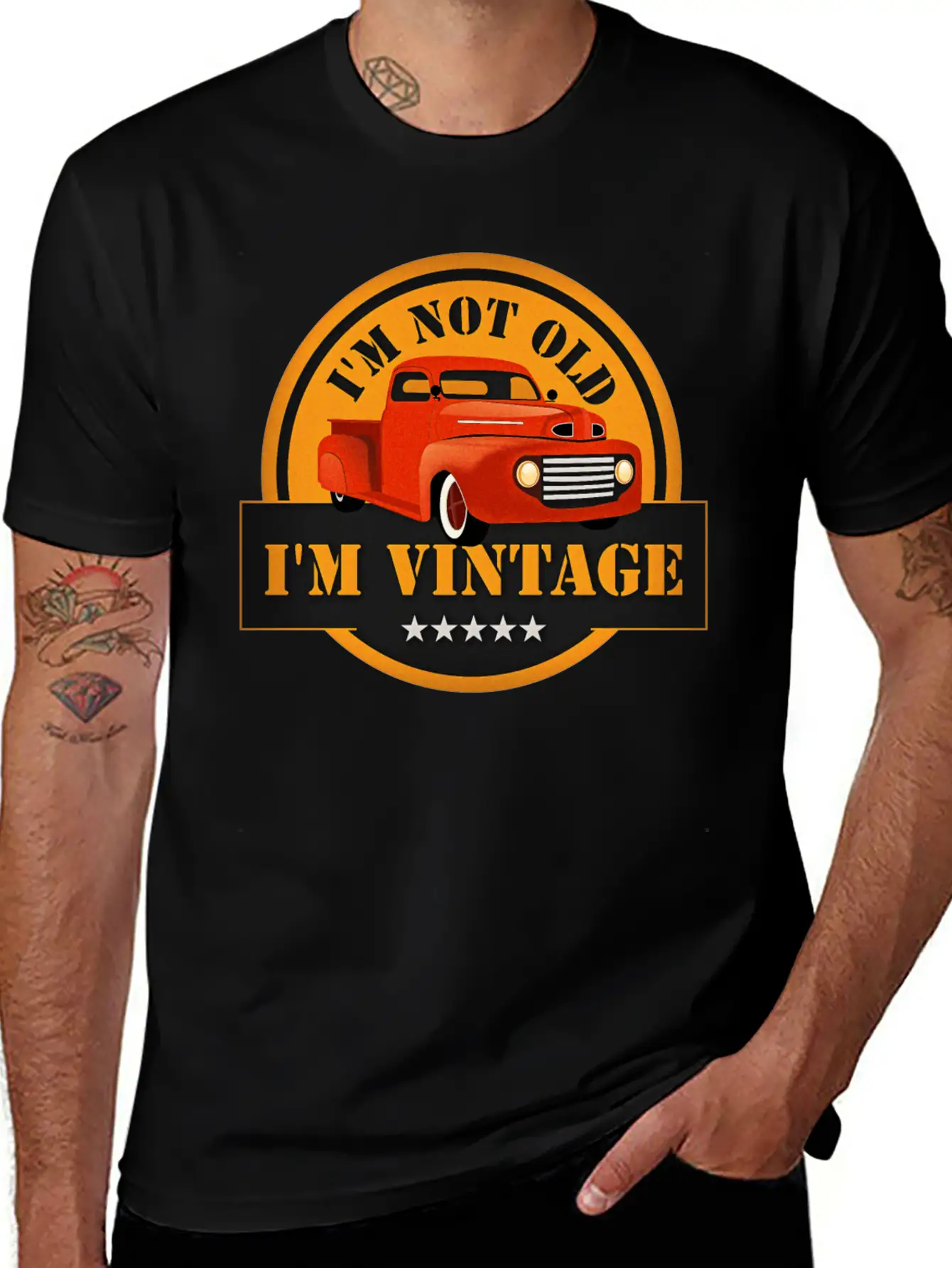 I Am Not Old I Am Vintage Classic Truck Timeless Short Sleeve Tee – Comfy And Minimalist Design