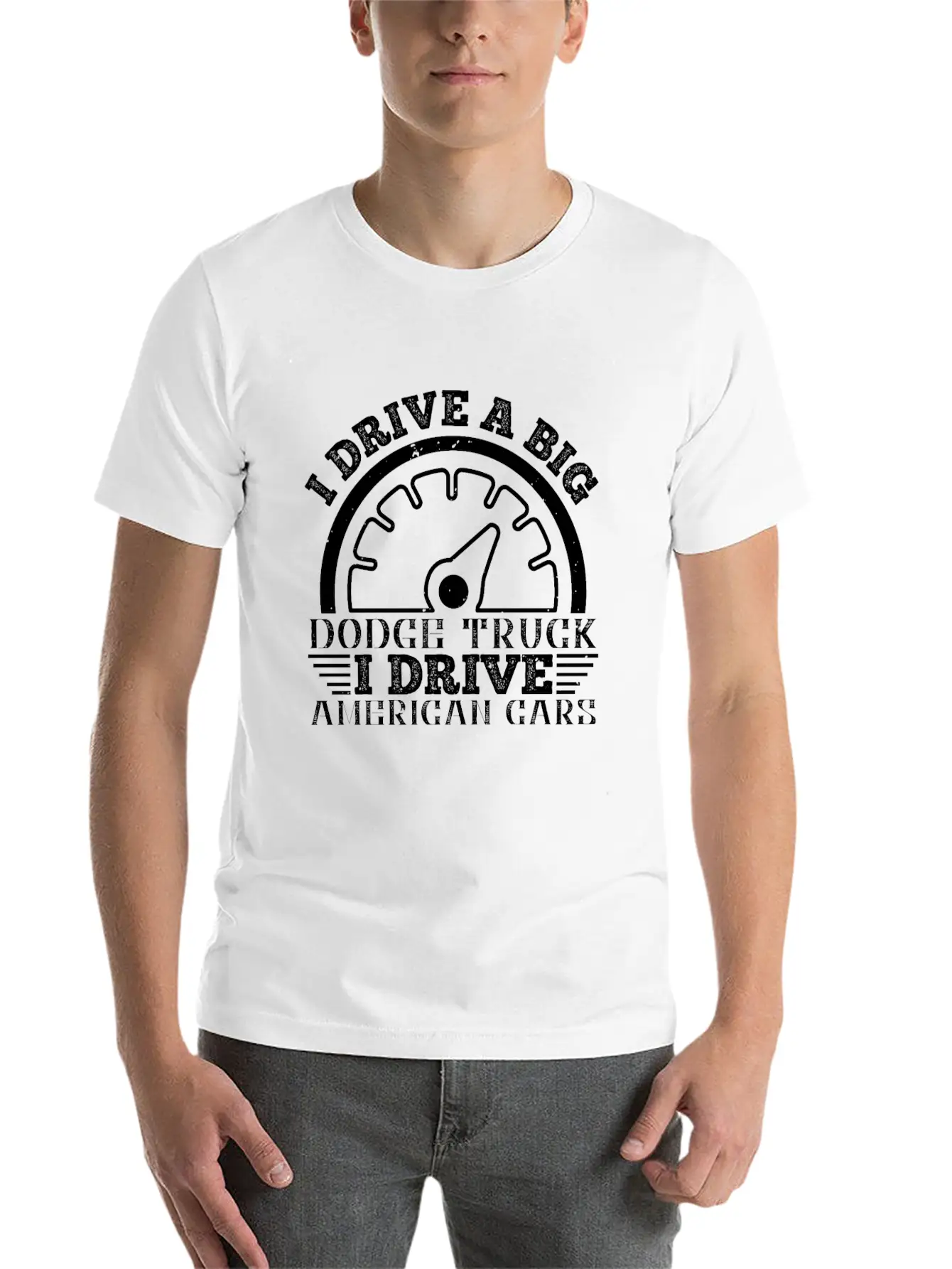 I Drive A Big Truck Basic Graphic T-Shirt – Daily Comfort In Soft Cotton