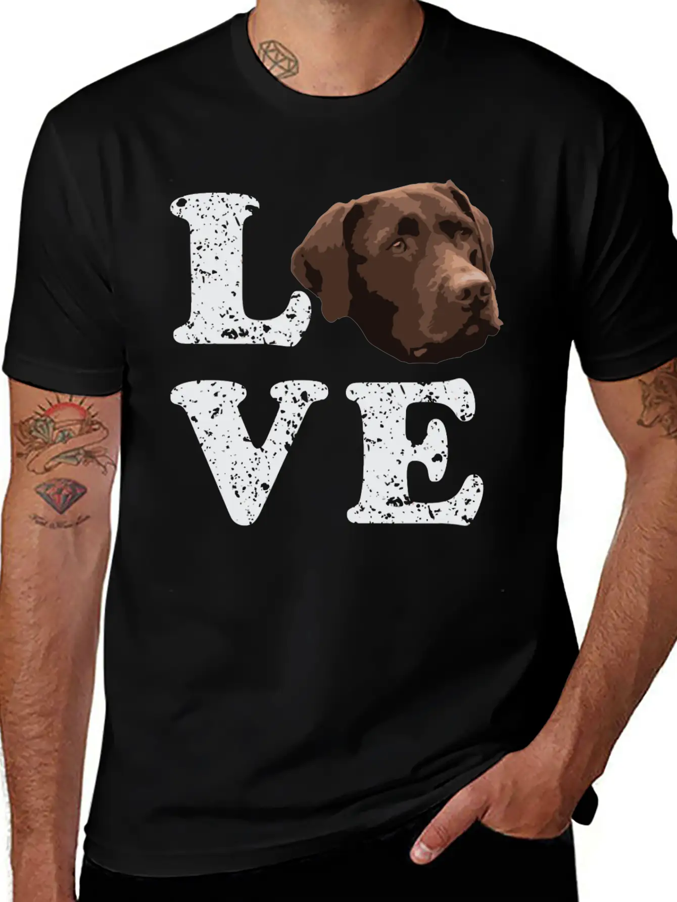 I Love My Chocolate Lab Labrador Retriever Dog Breathable Graphic T-Shirt – Perfect For Casual Days