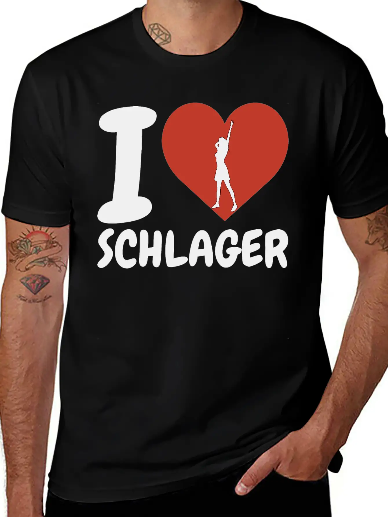 I Love SChlager Timeless Short Sleeve Tee – Comfy And Minimalist Design